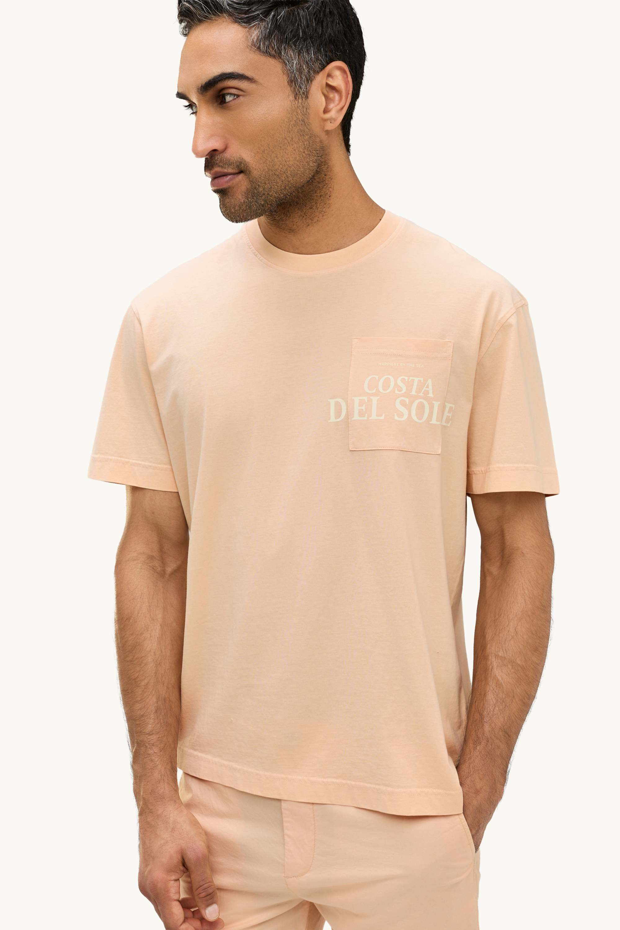 T-shirt - relaxed fit salmon coloured