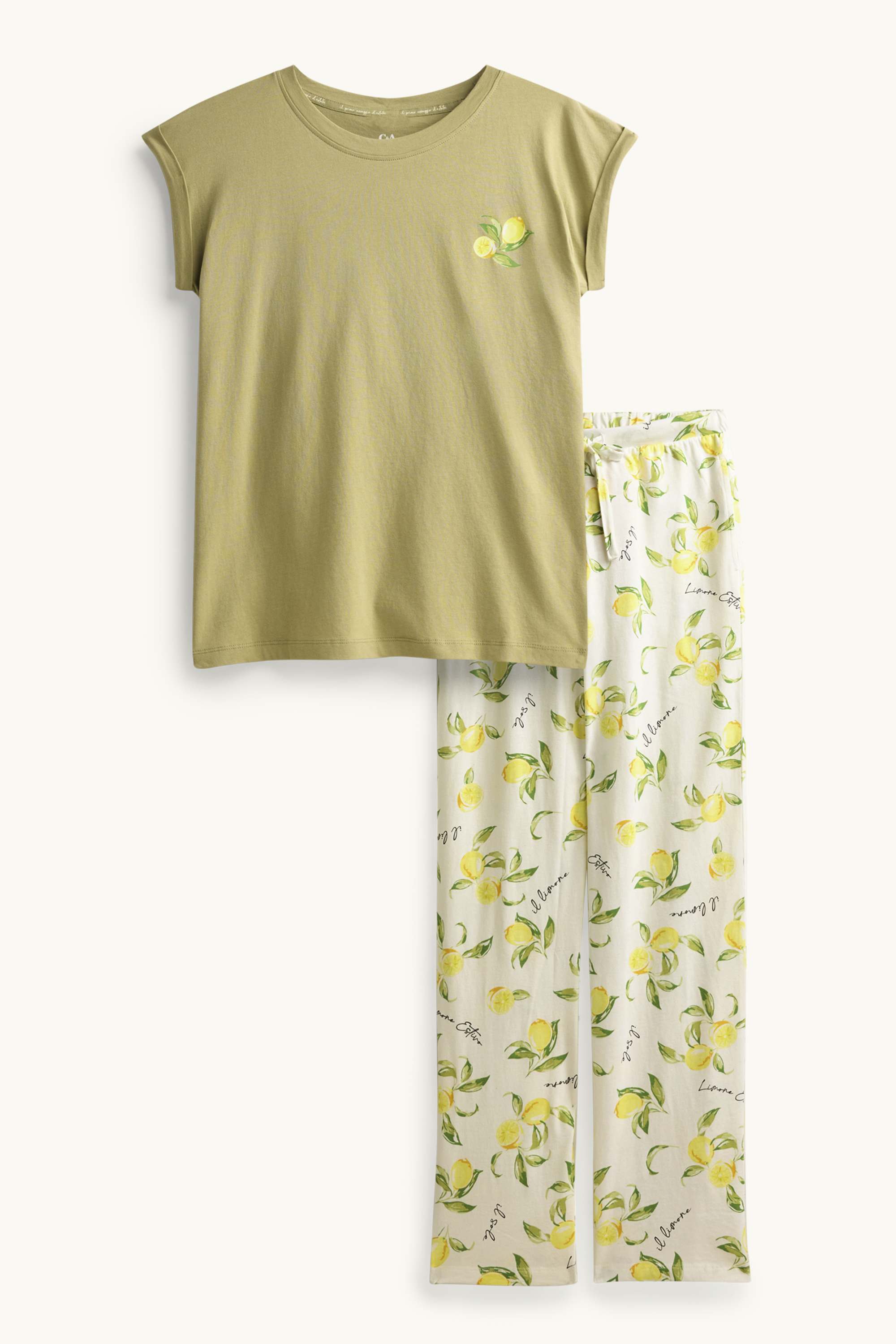 Pyjamas - patterned yellow