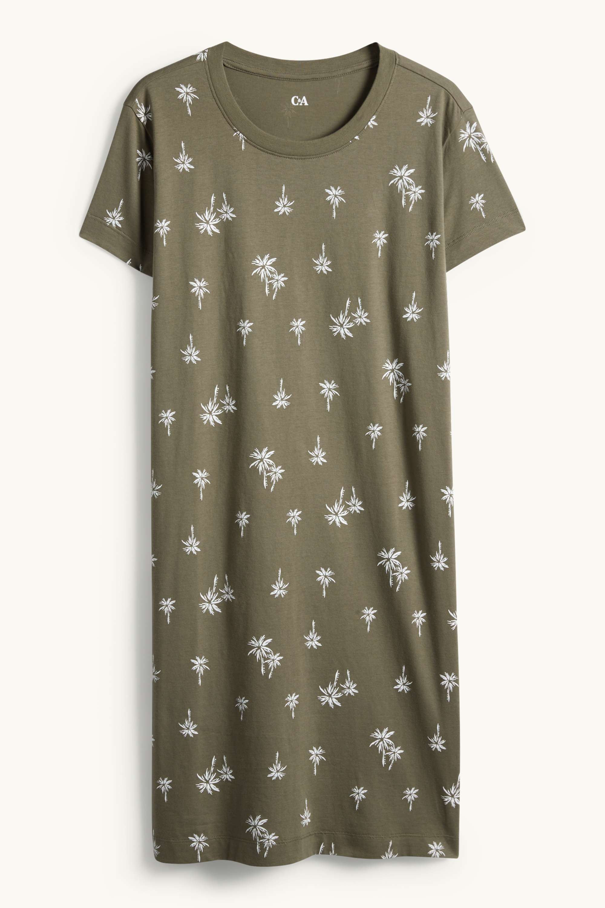 Nightdress - patterned khaki