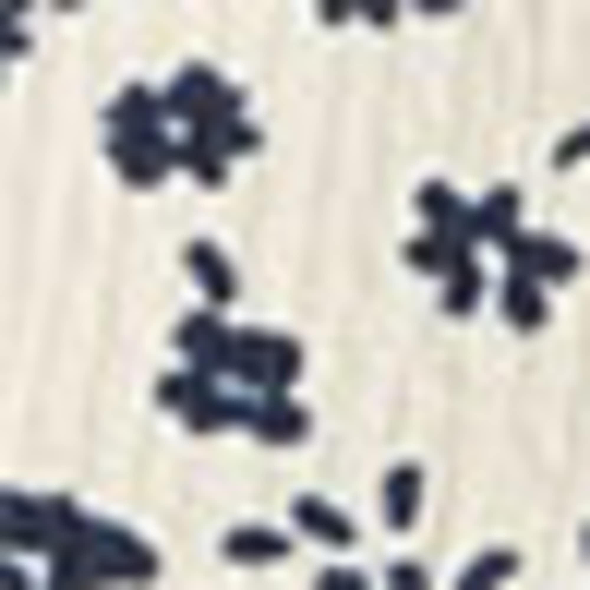 Jersey trousers - floral white / blue