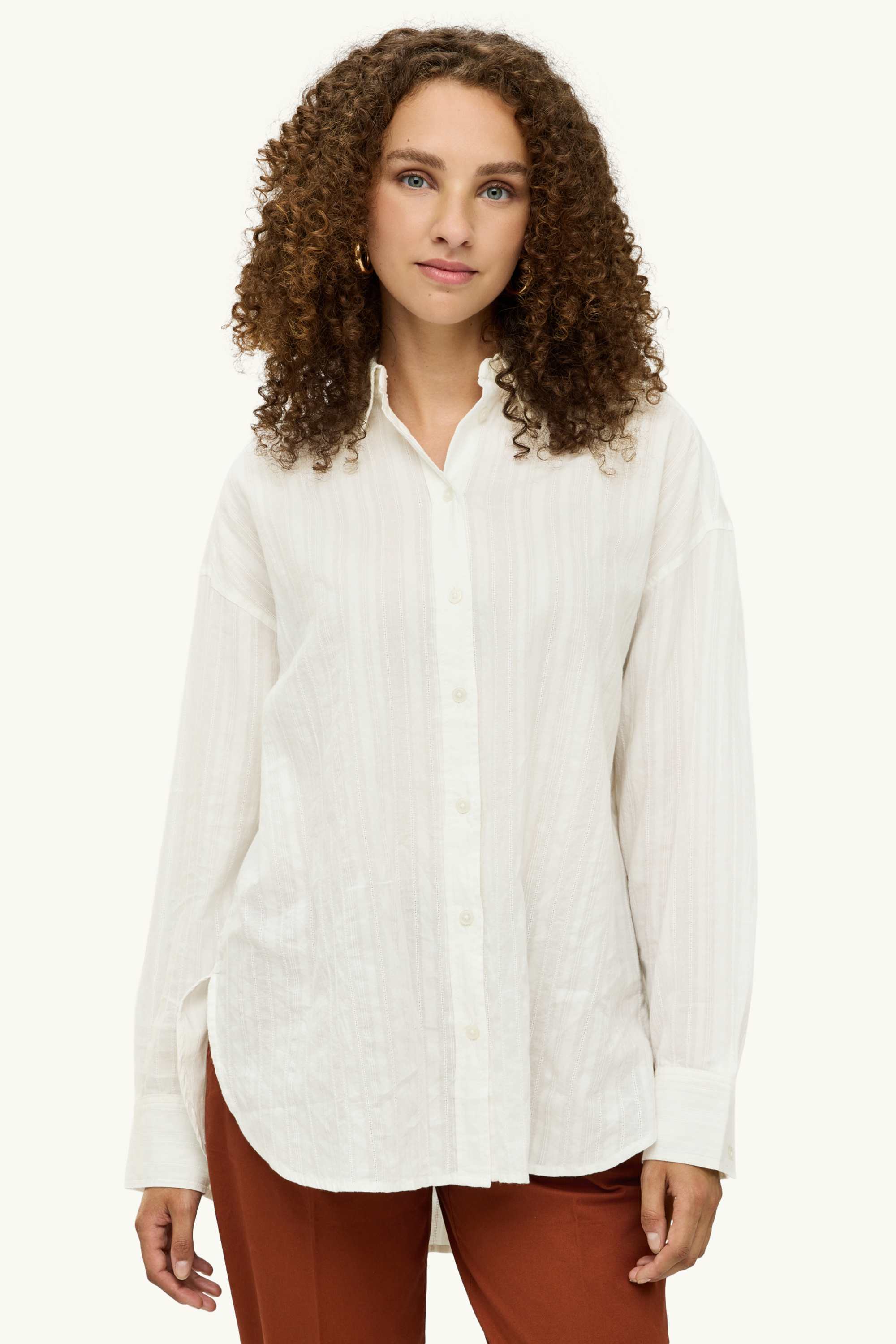 Blouse - textured white