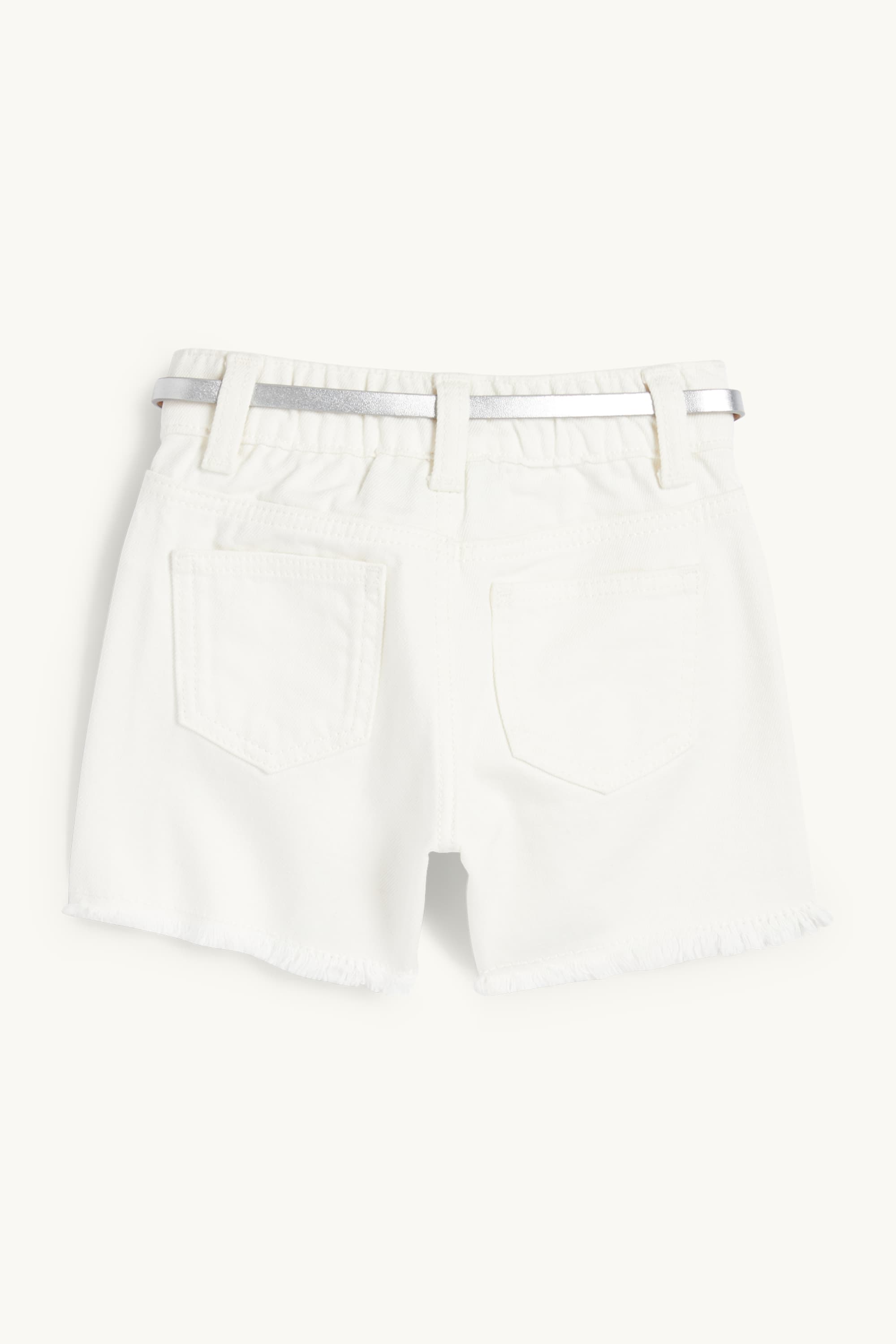 Lilo & Stitch - denim shorts with belt white