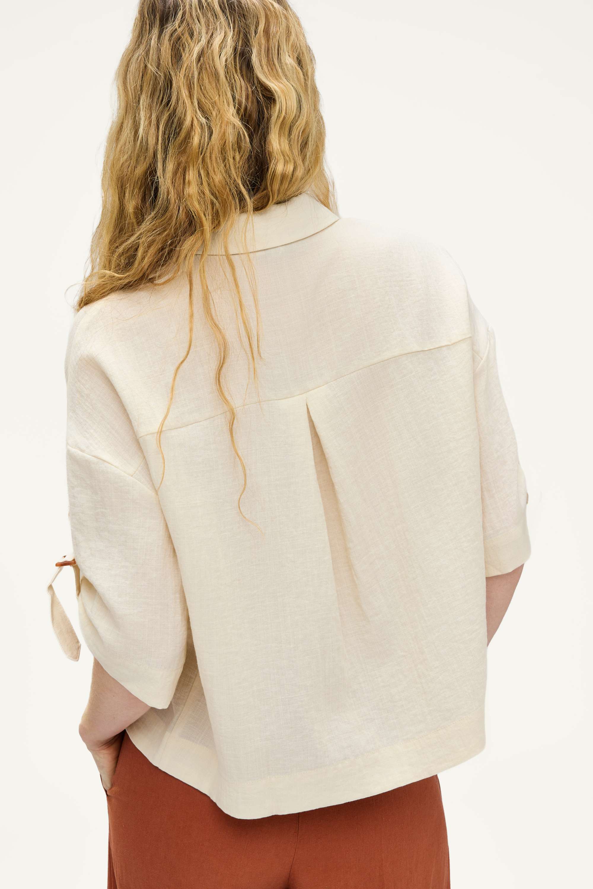 Shirt blouse cremewhite