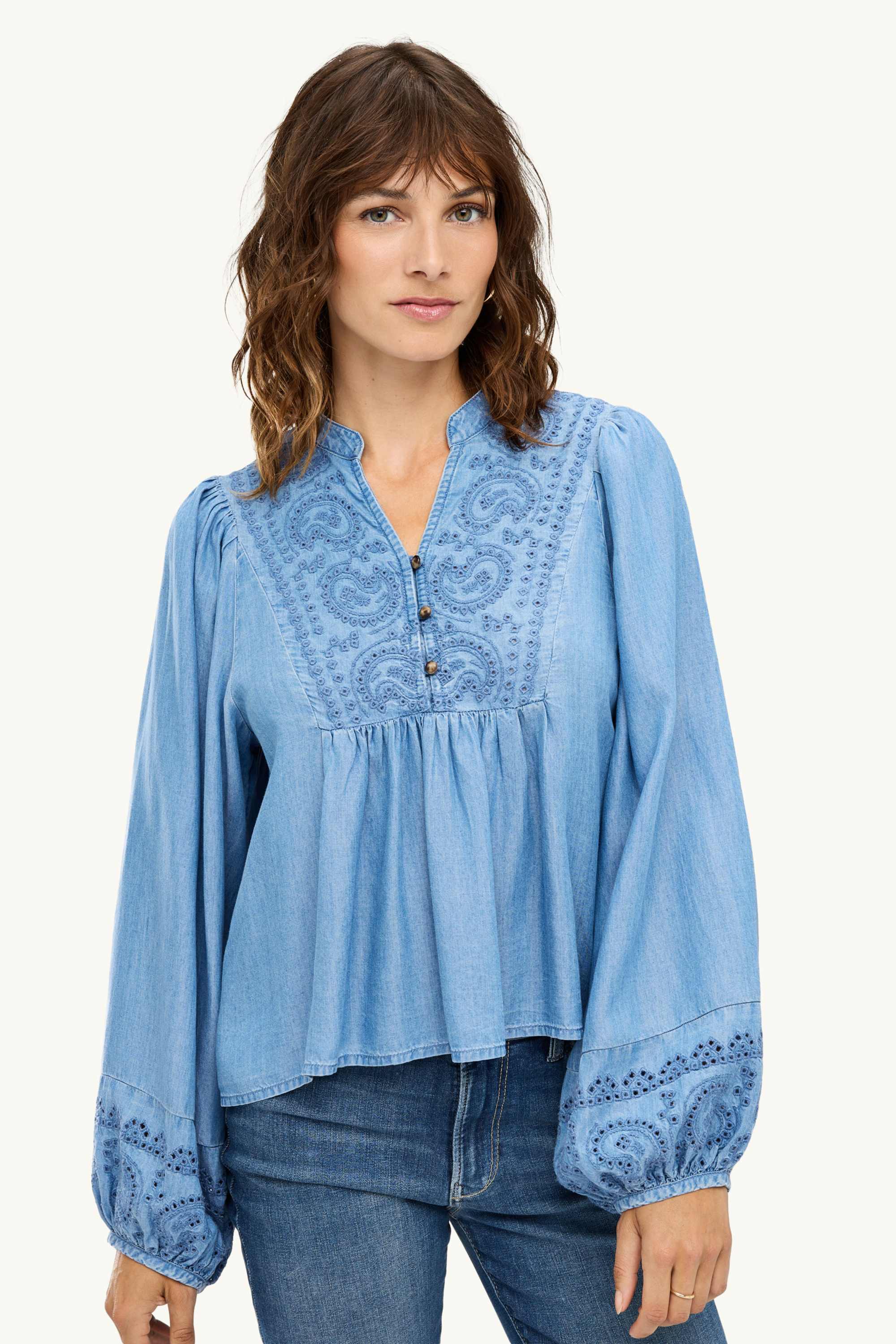 Denim blouse blue denim