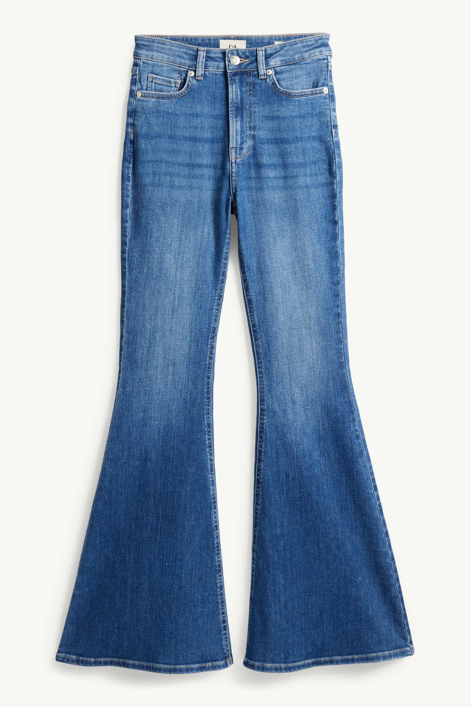 Flared jeans - high waist blue