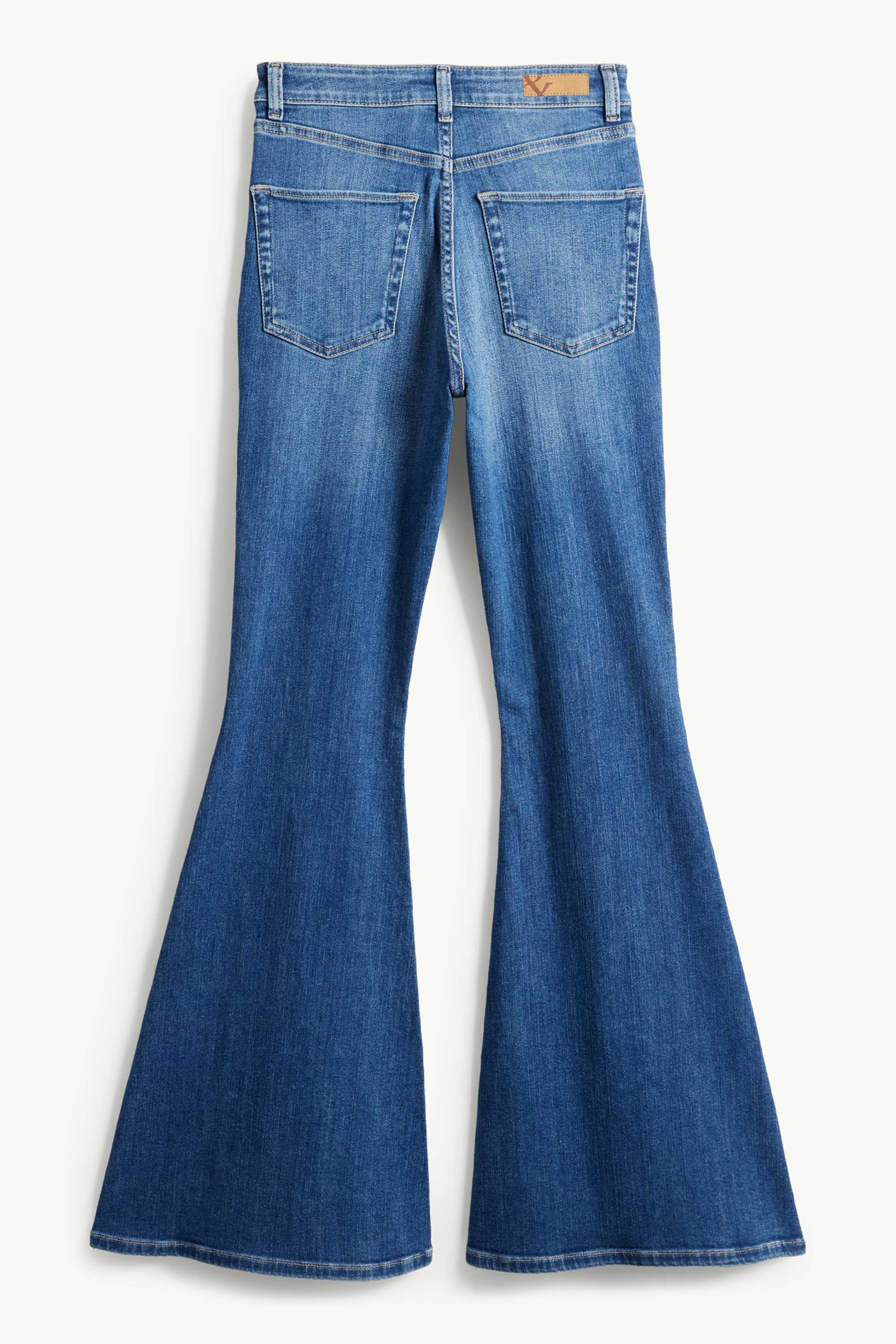 Flared jeans - high waist blue