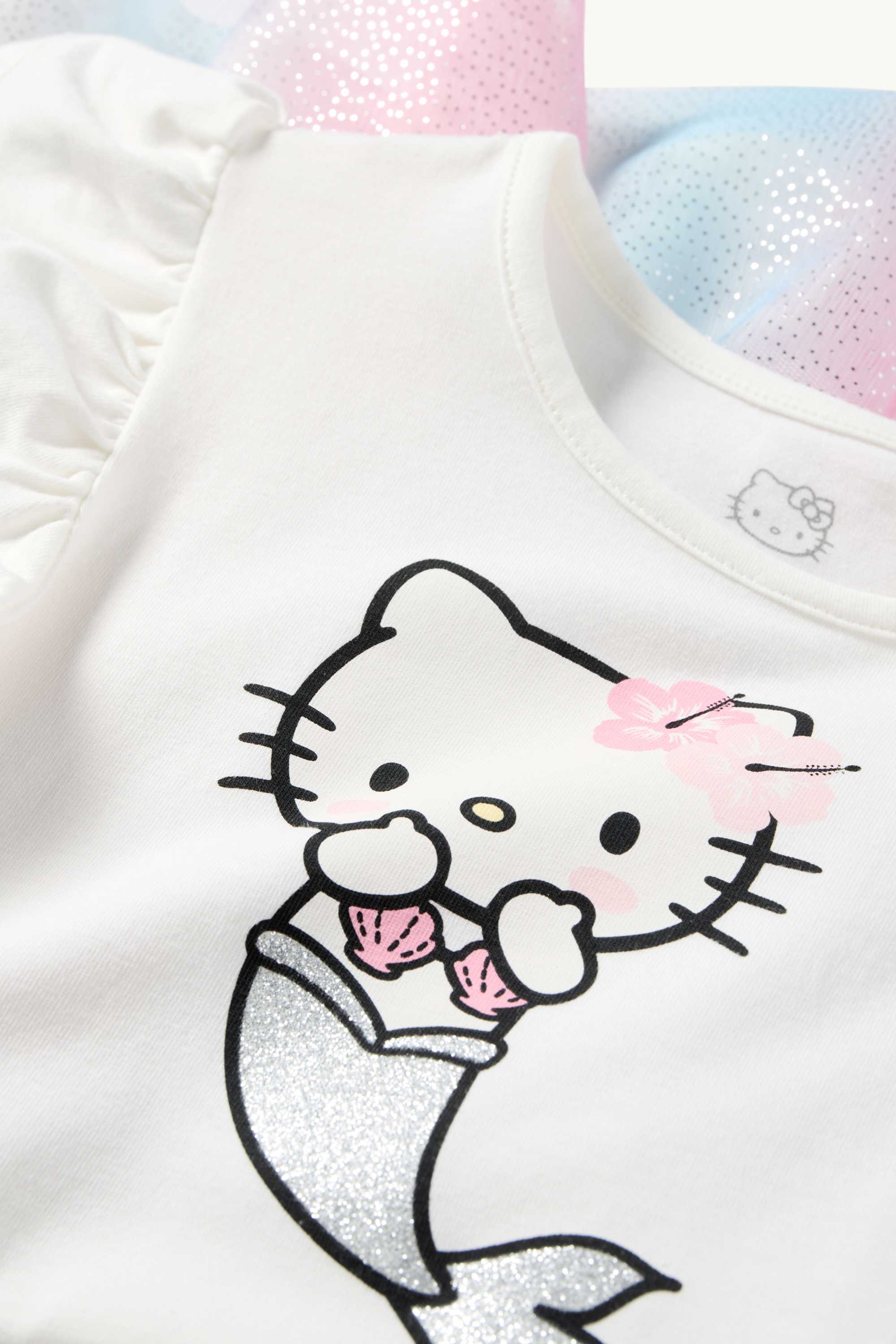 Hello Kitty - set - dress and bag - 2 piece white / rose