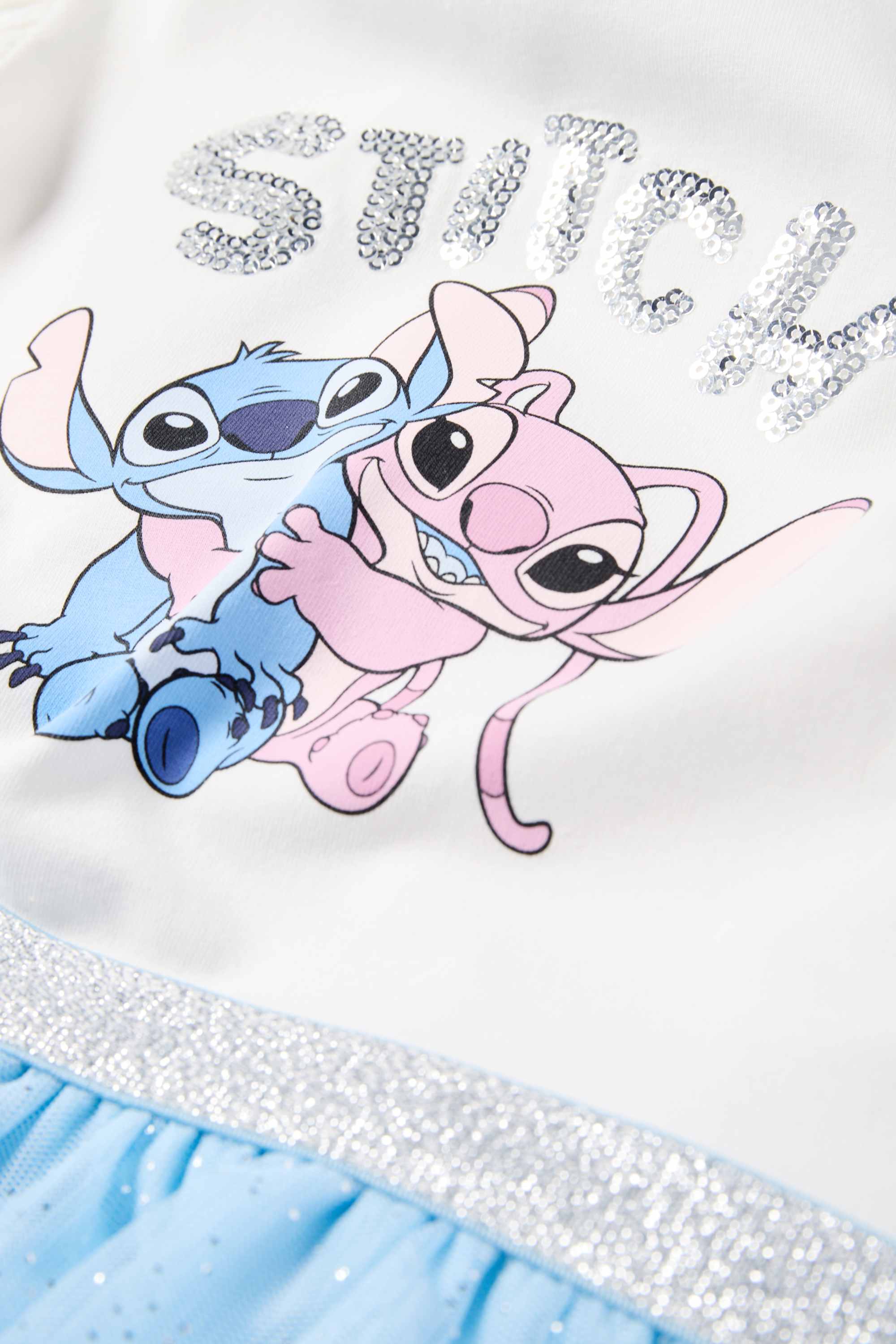 Lilo & Stitch - set - dress and bag - 2 piece white / blue