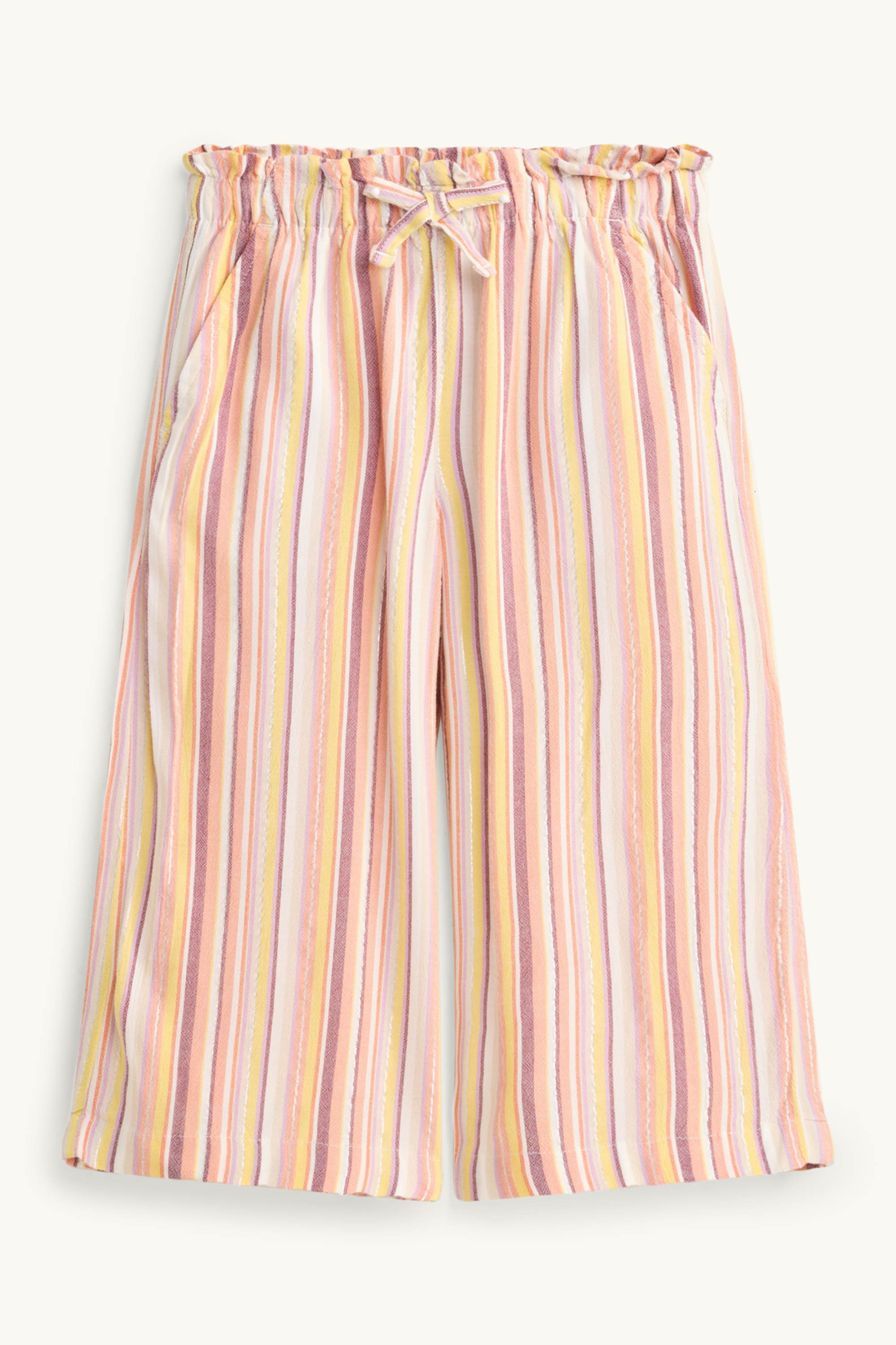 Trousers - striped orange / yellow