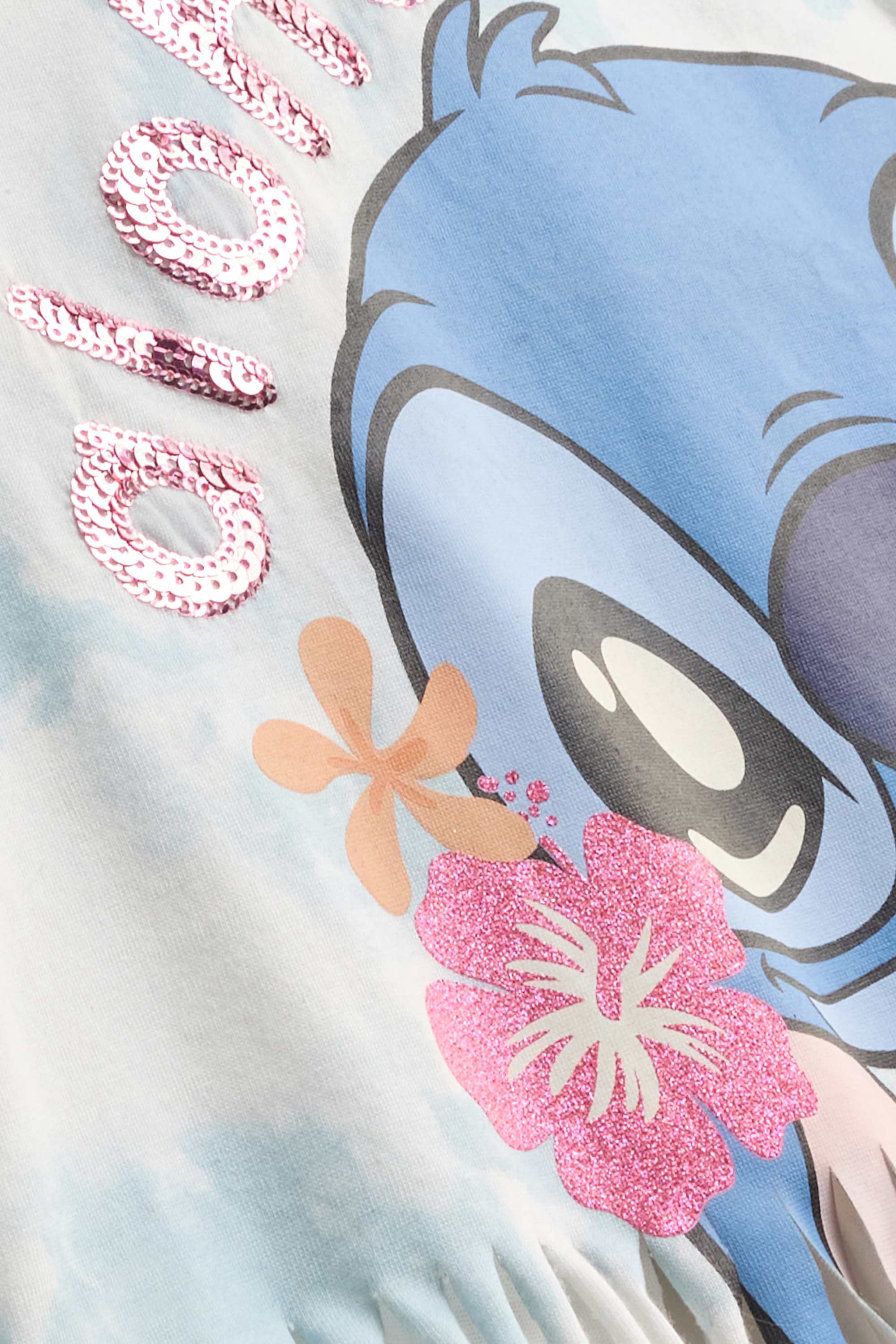 Lilo & Stitch - short sleeve T-shirt - shiny white / light blue