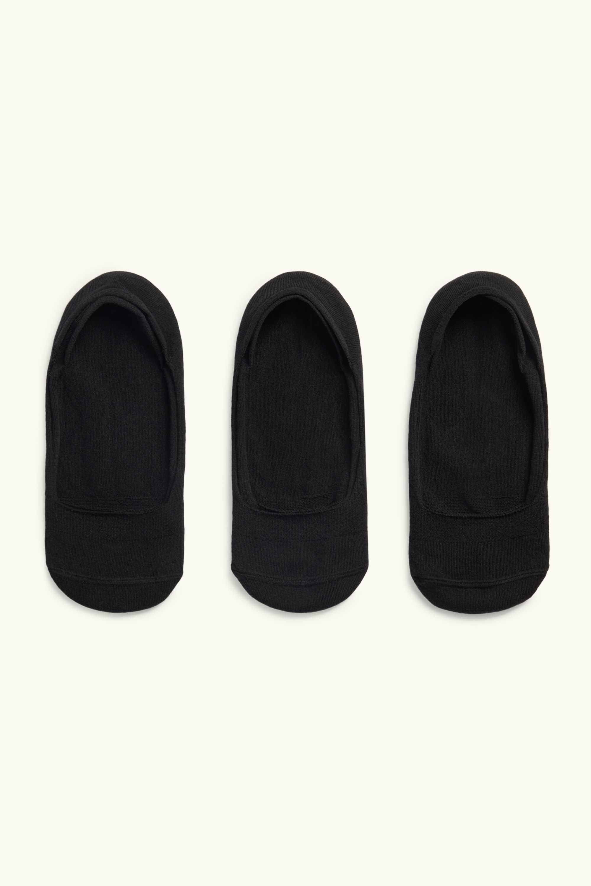 Multipack of 3 - footsies black