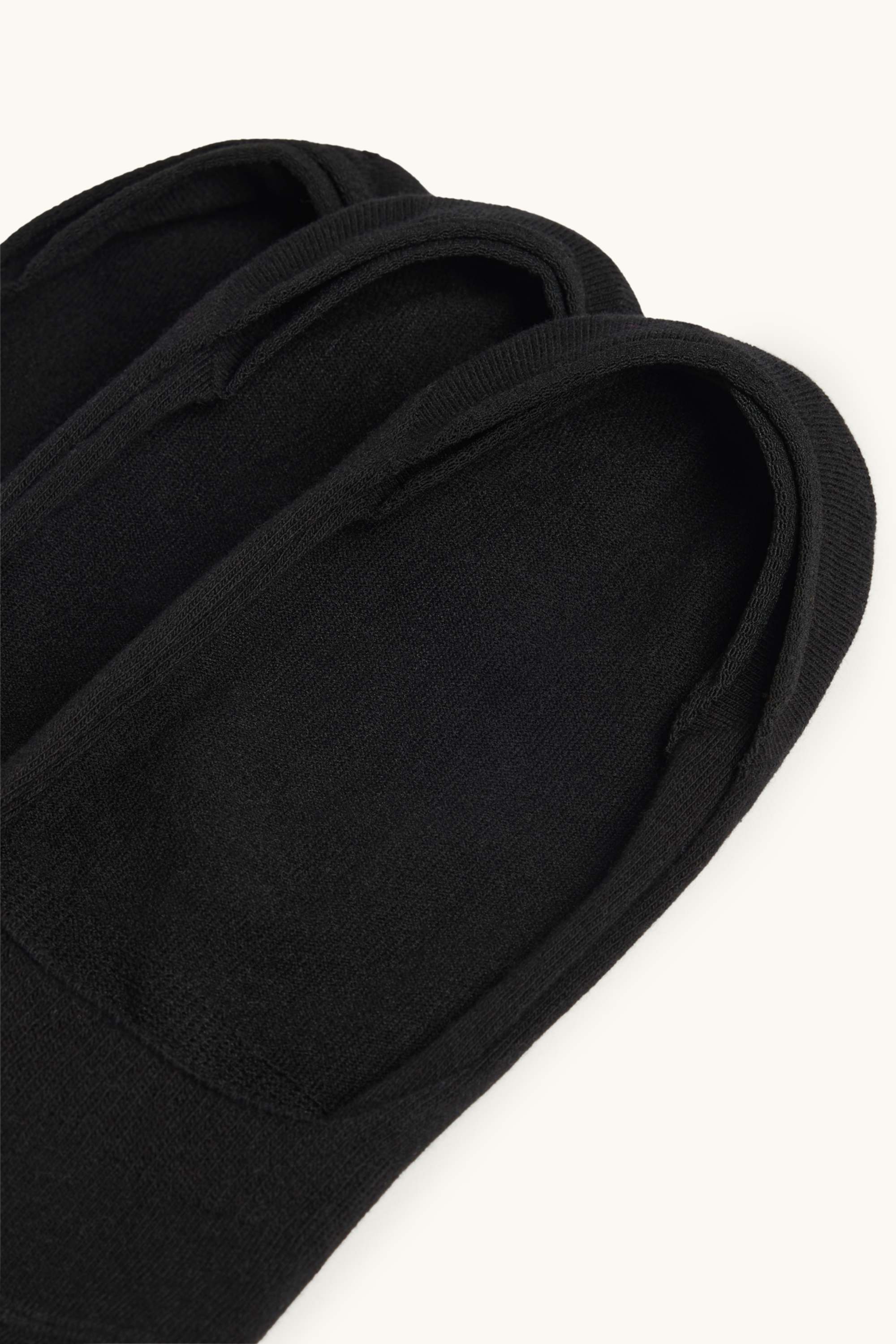 Multipack of 3 - footsies black