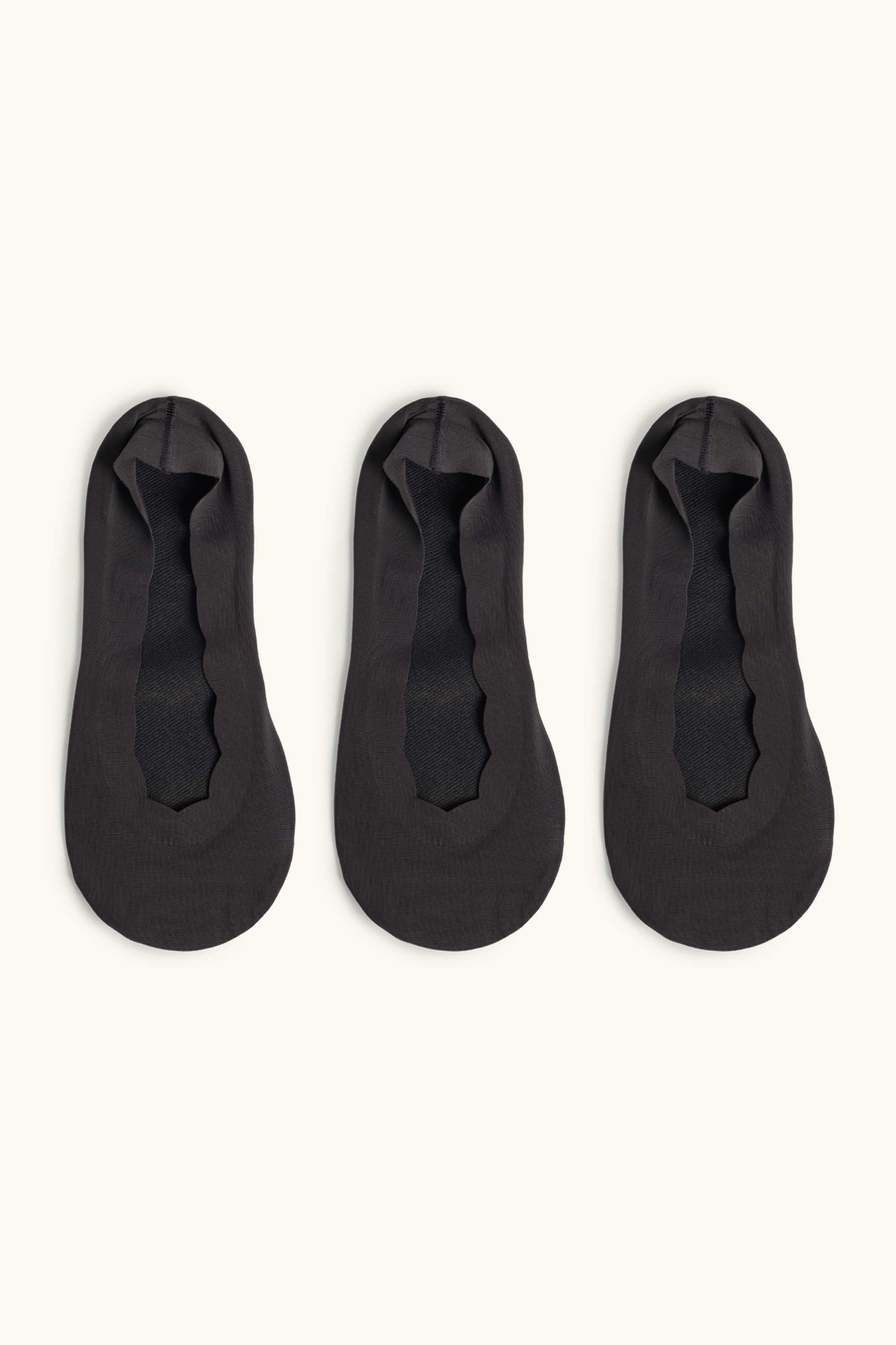 Multipack of 3 - footsies black