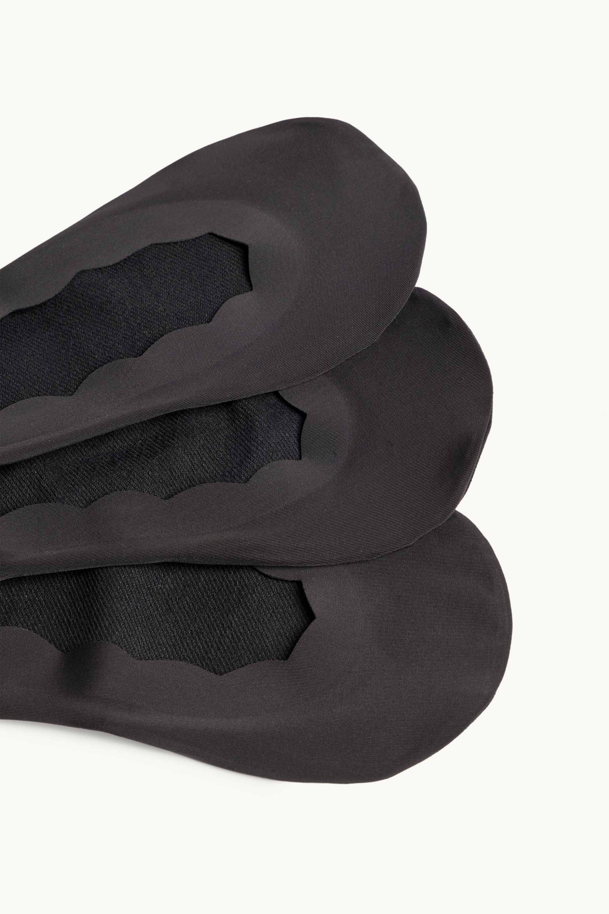 Multipack of 3 - footsies black