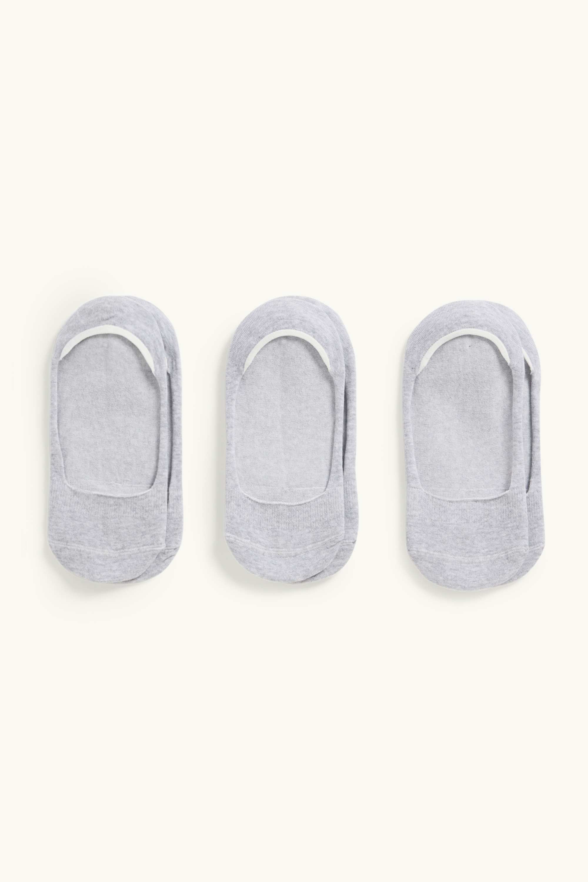 Multipack of 3 - footsies gray