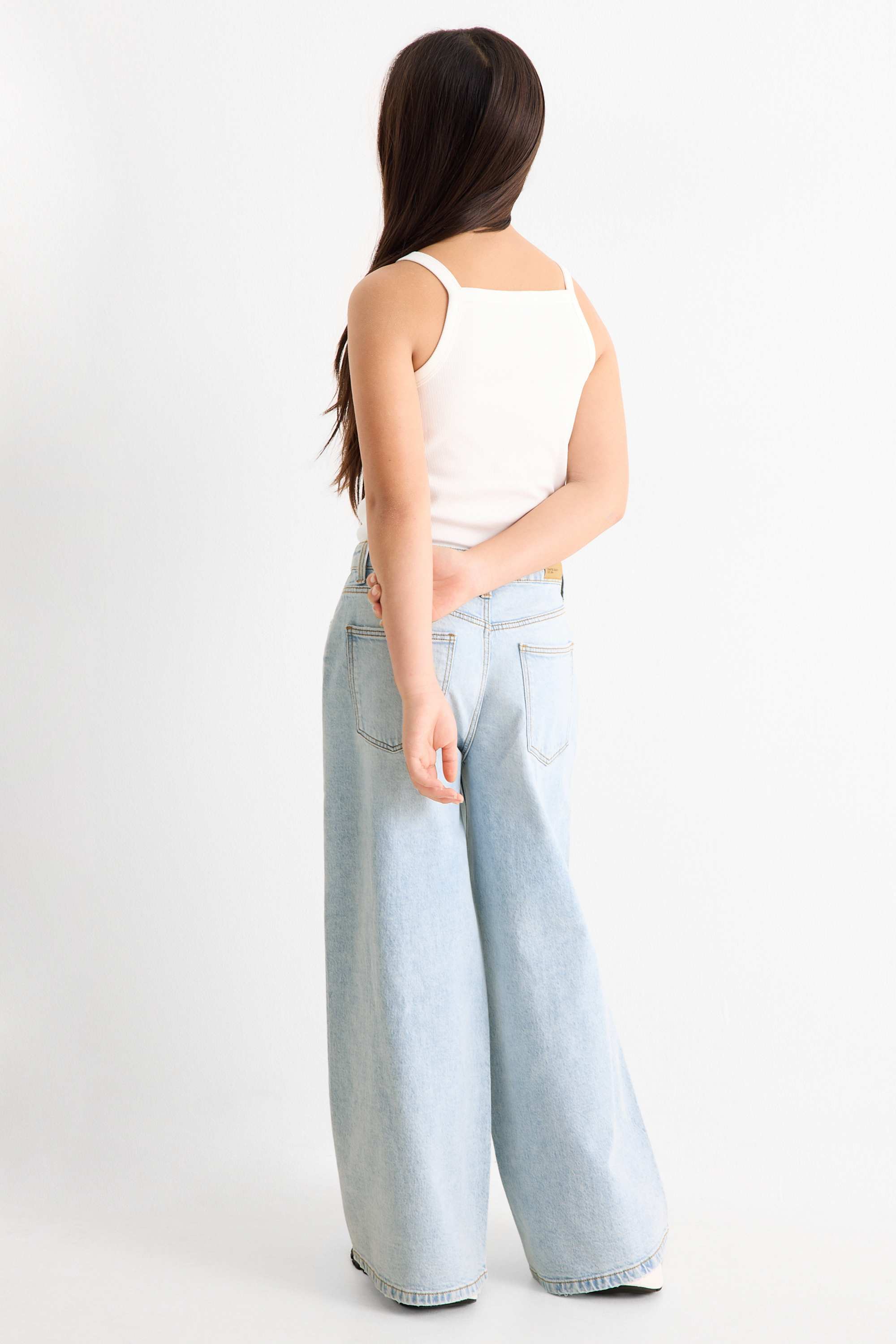 Wide leg jeans denim-light blue