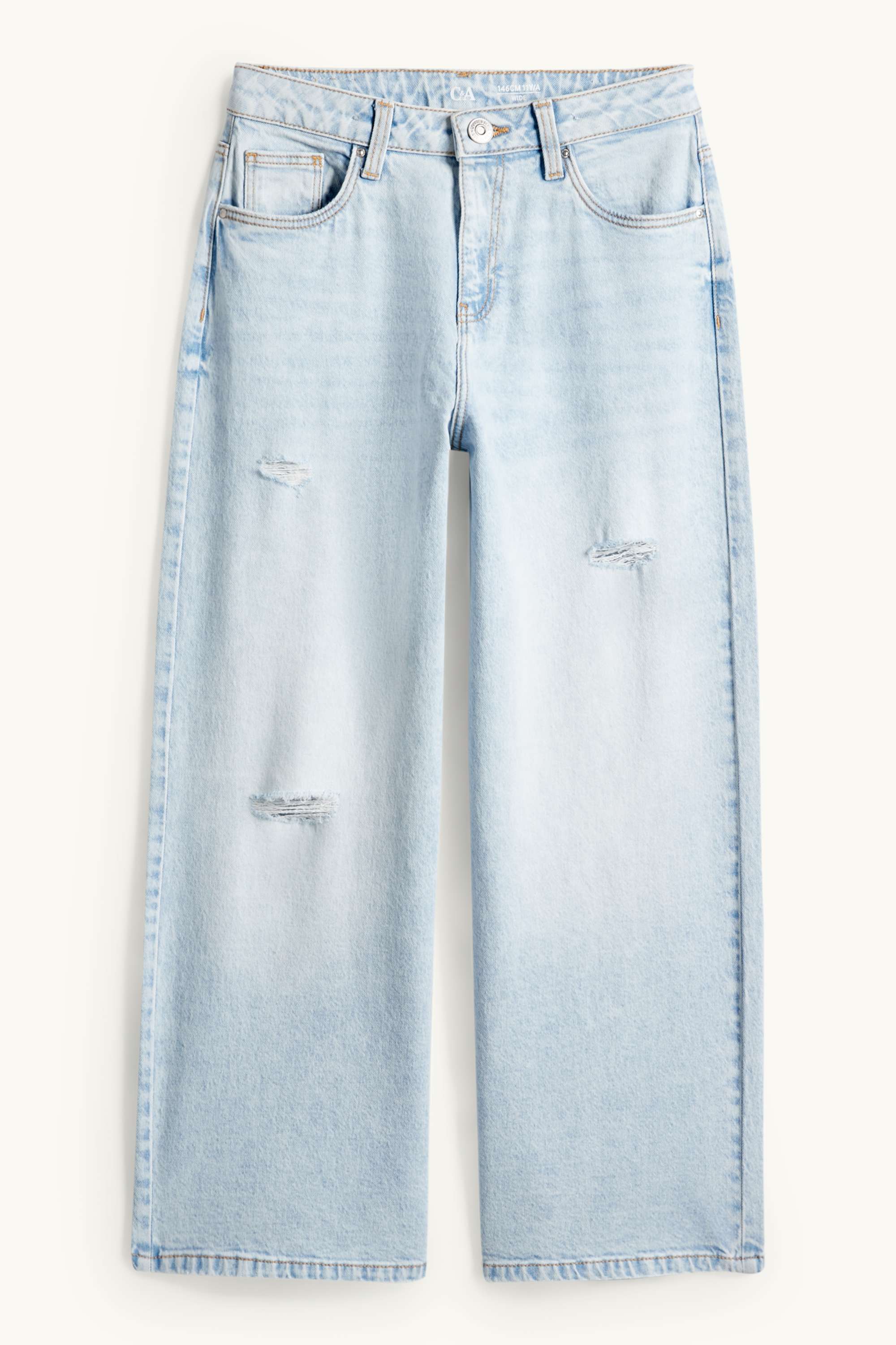 Wide leg jeans denim-light blue