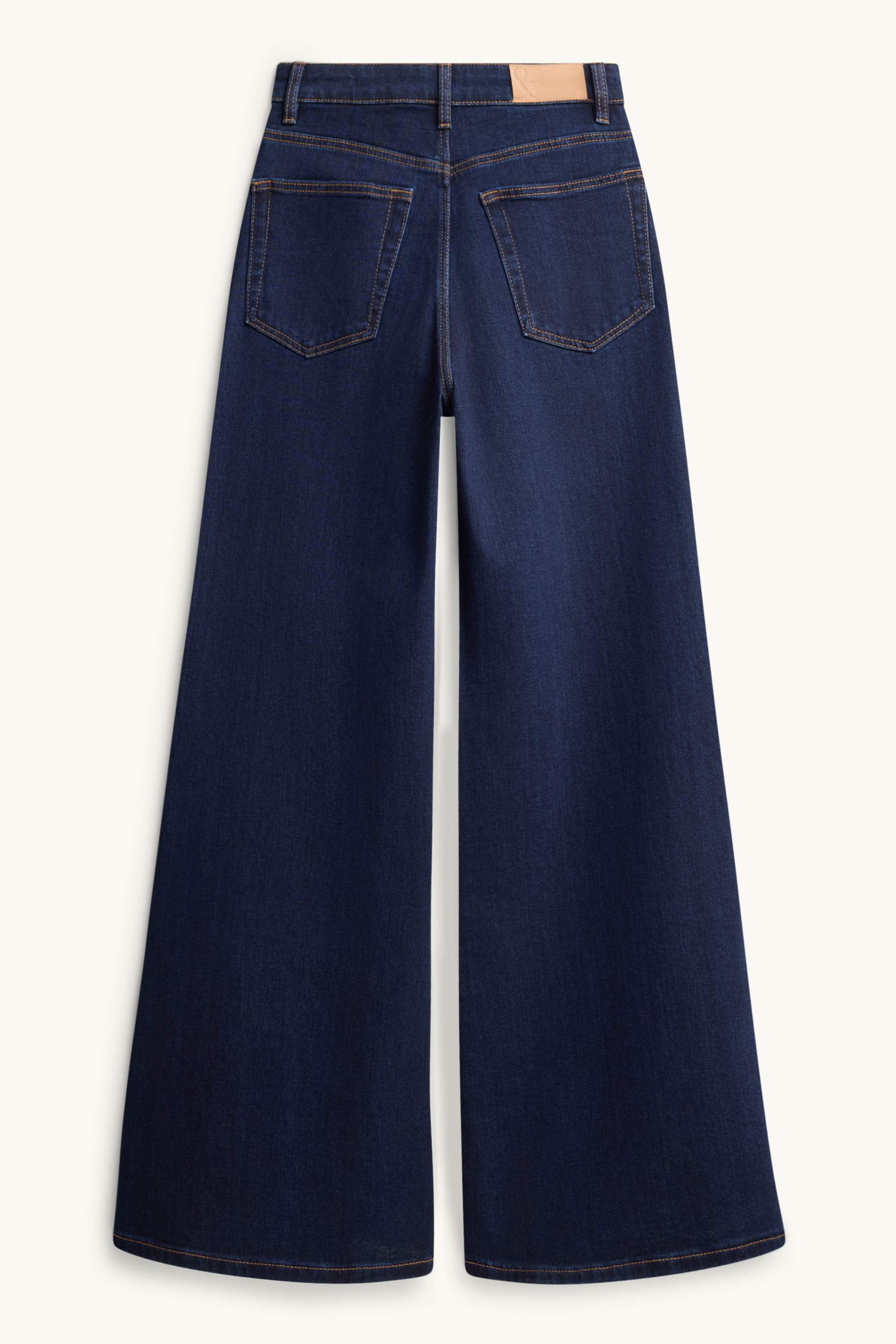 Flared jeans - high waist dark blue