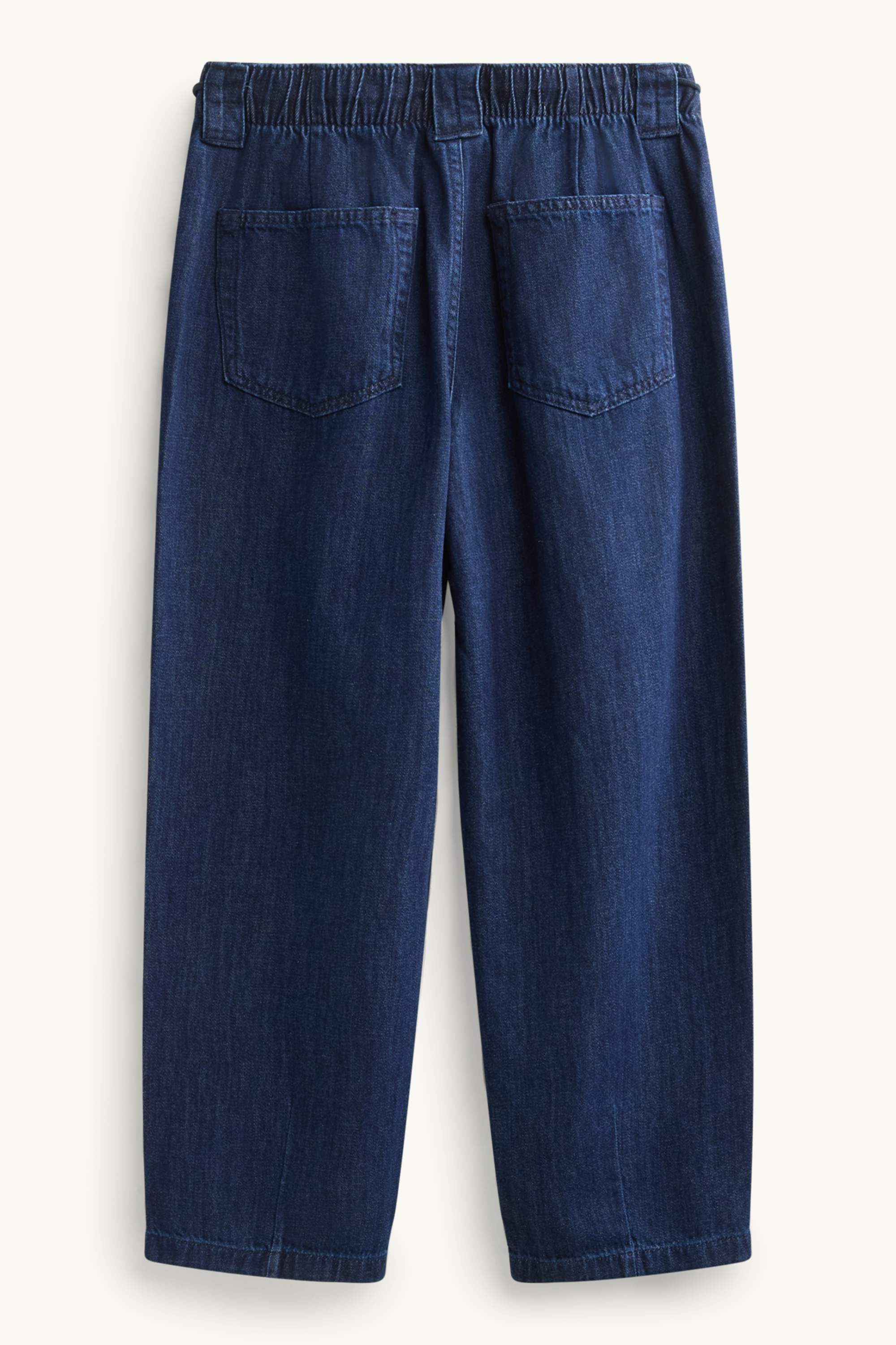 Barrel jeans - mid-rise waist denim-dark blue