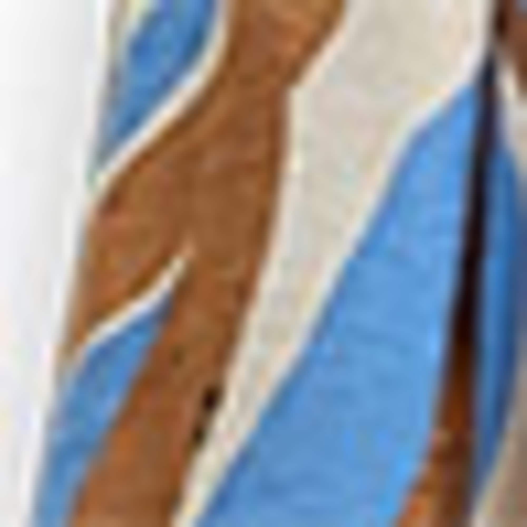 Jumpsuit with belt - patterned brown / blue