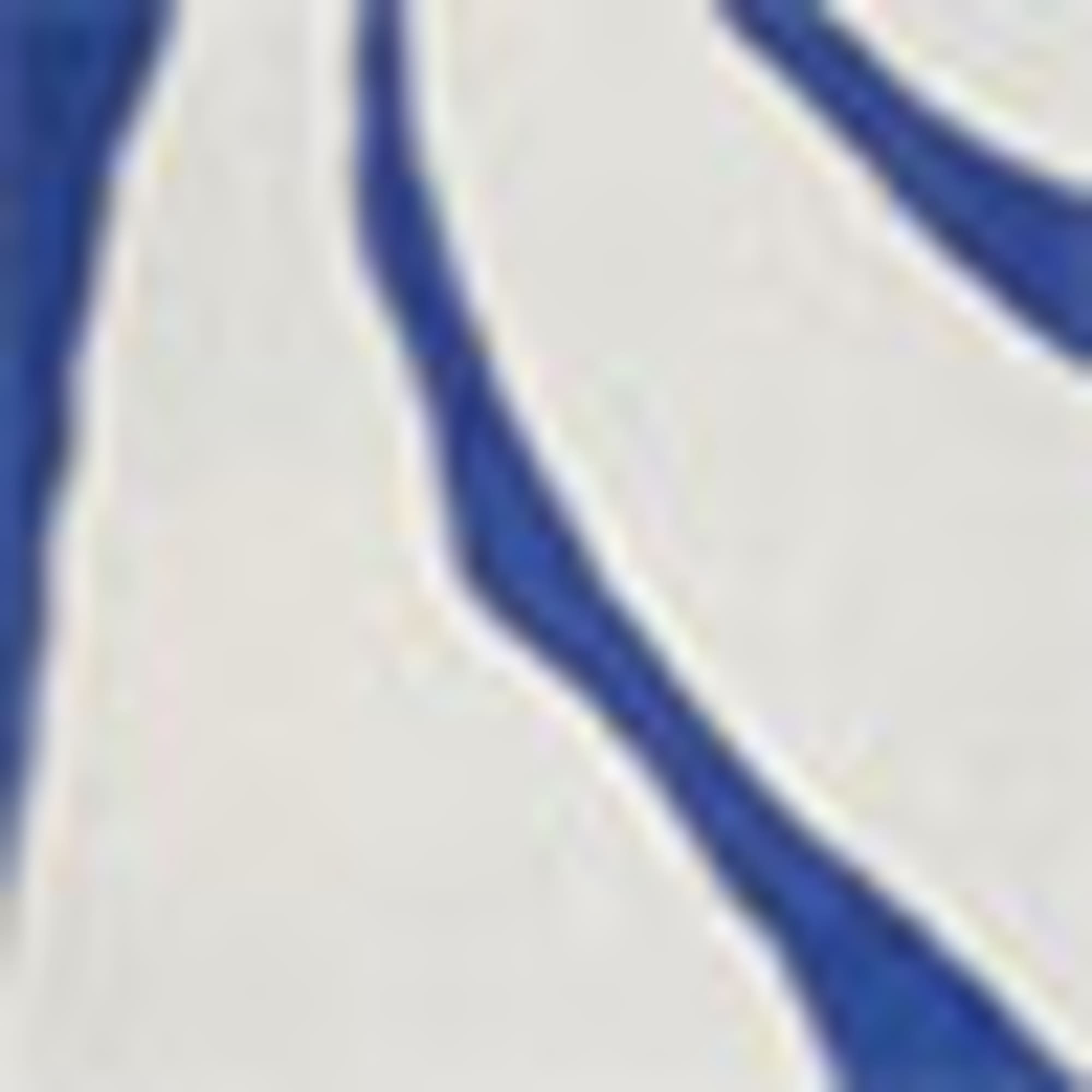 V-neck dress - patterned blue / white