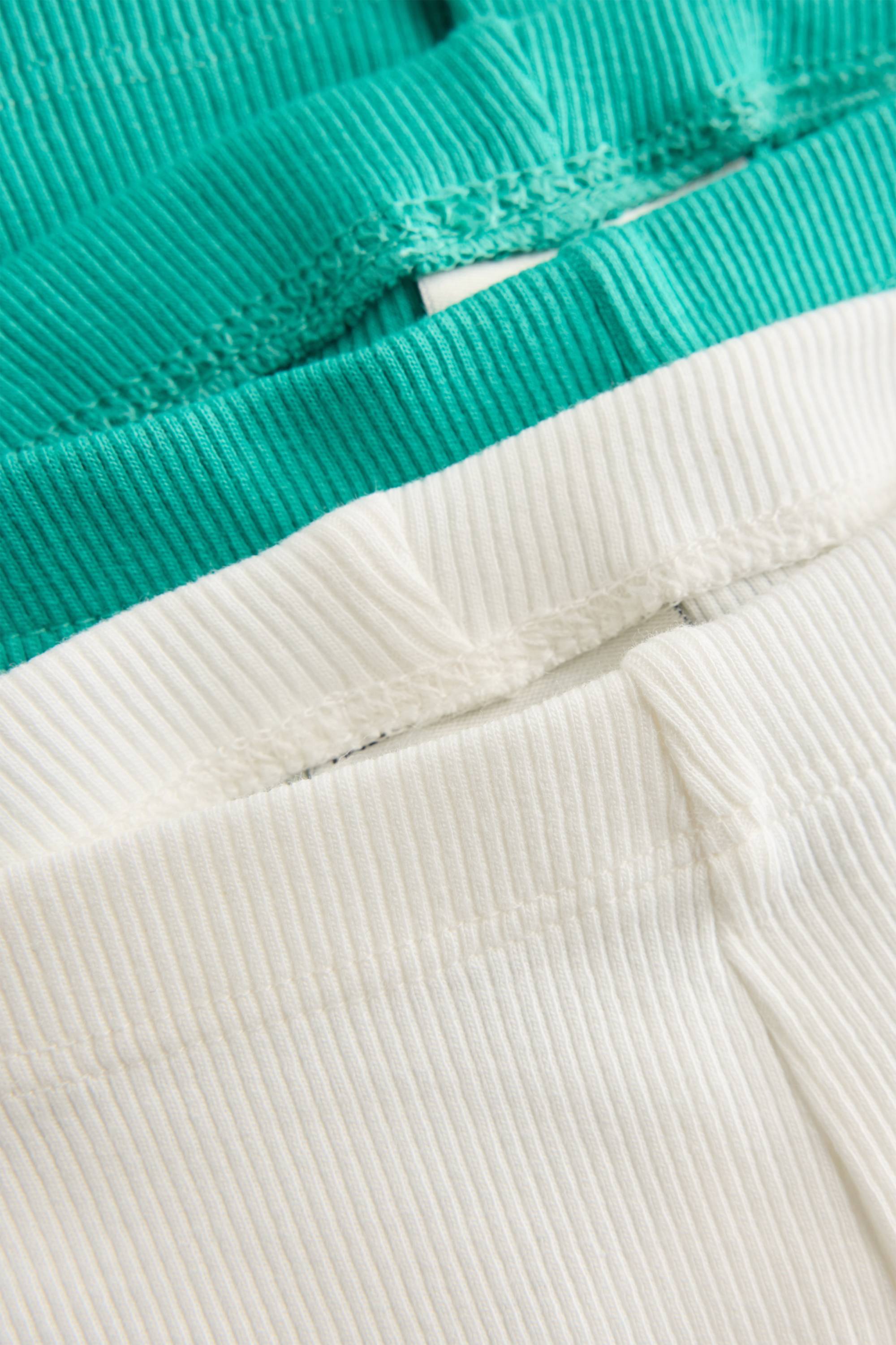 Multipack of 2 - cycling shorts - ribbed white / turquoise