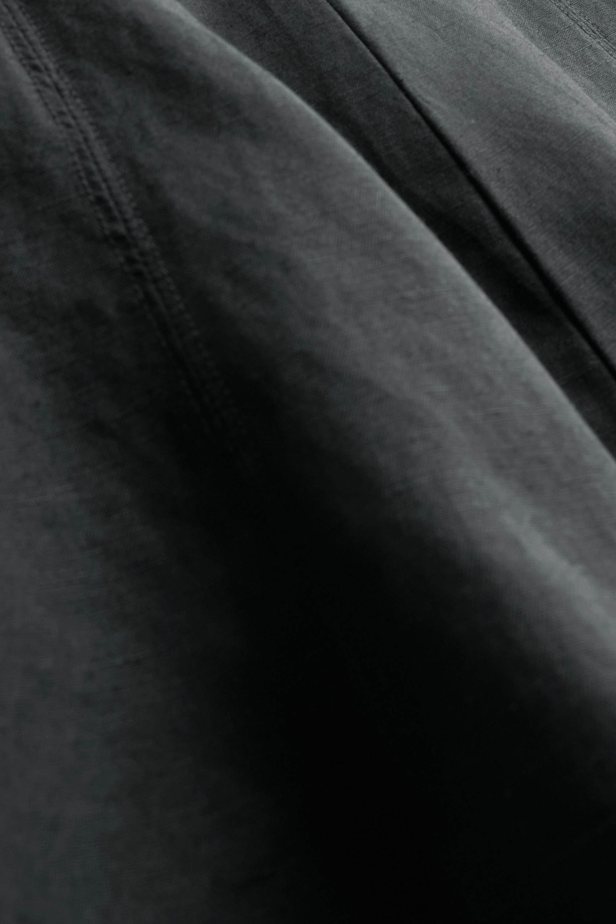 Miniskirt - linen blend black