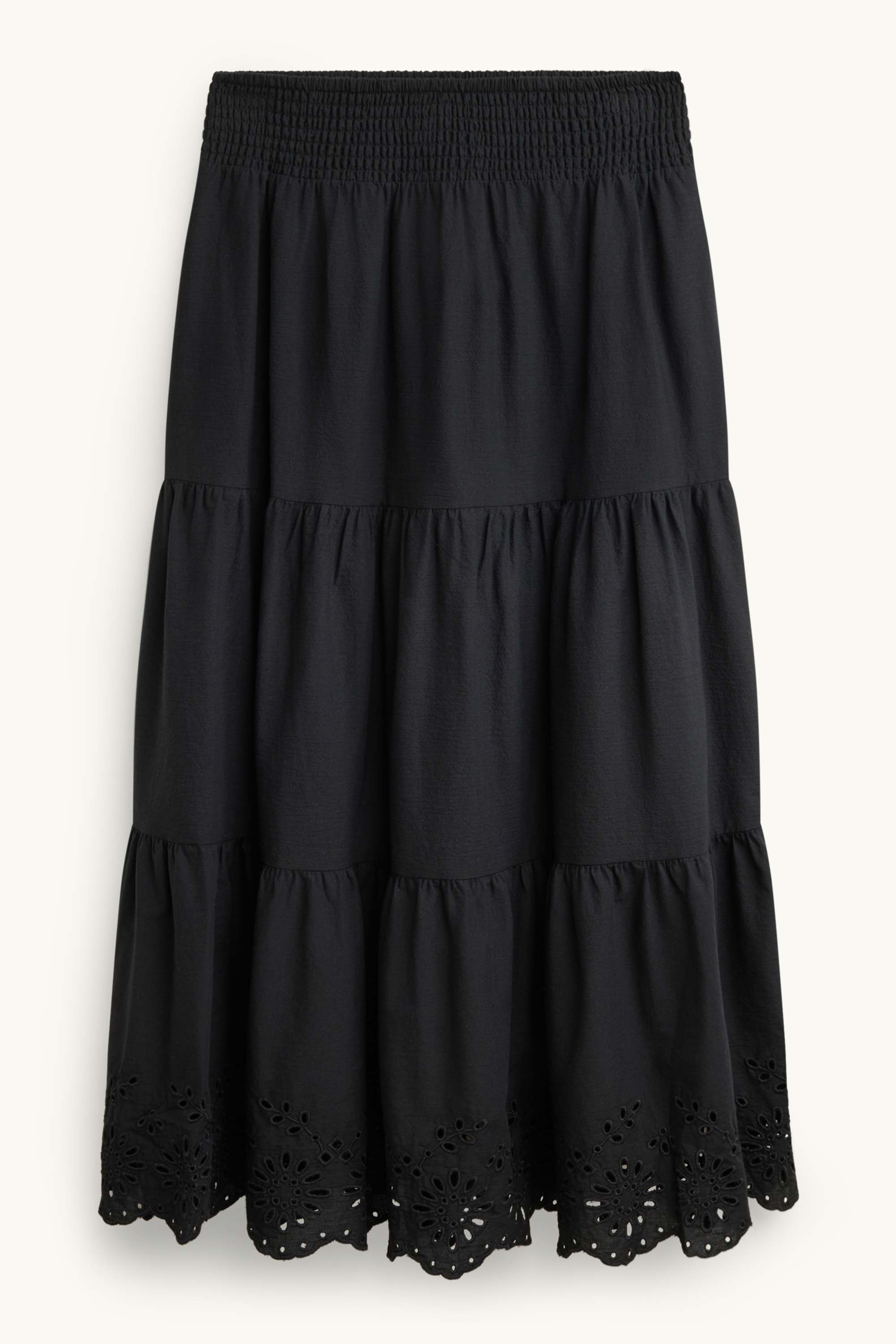 Skirt - broderie anglaise black