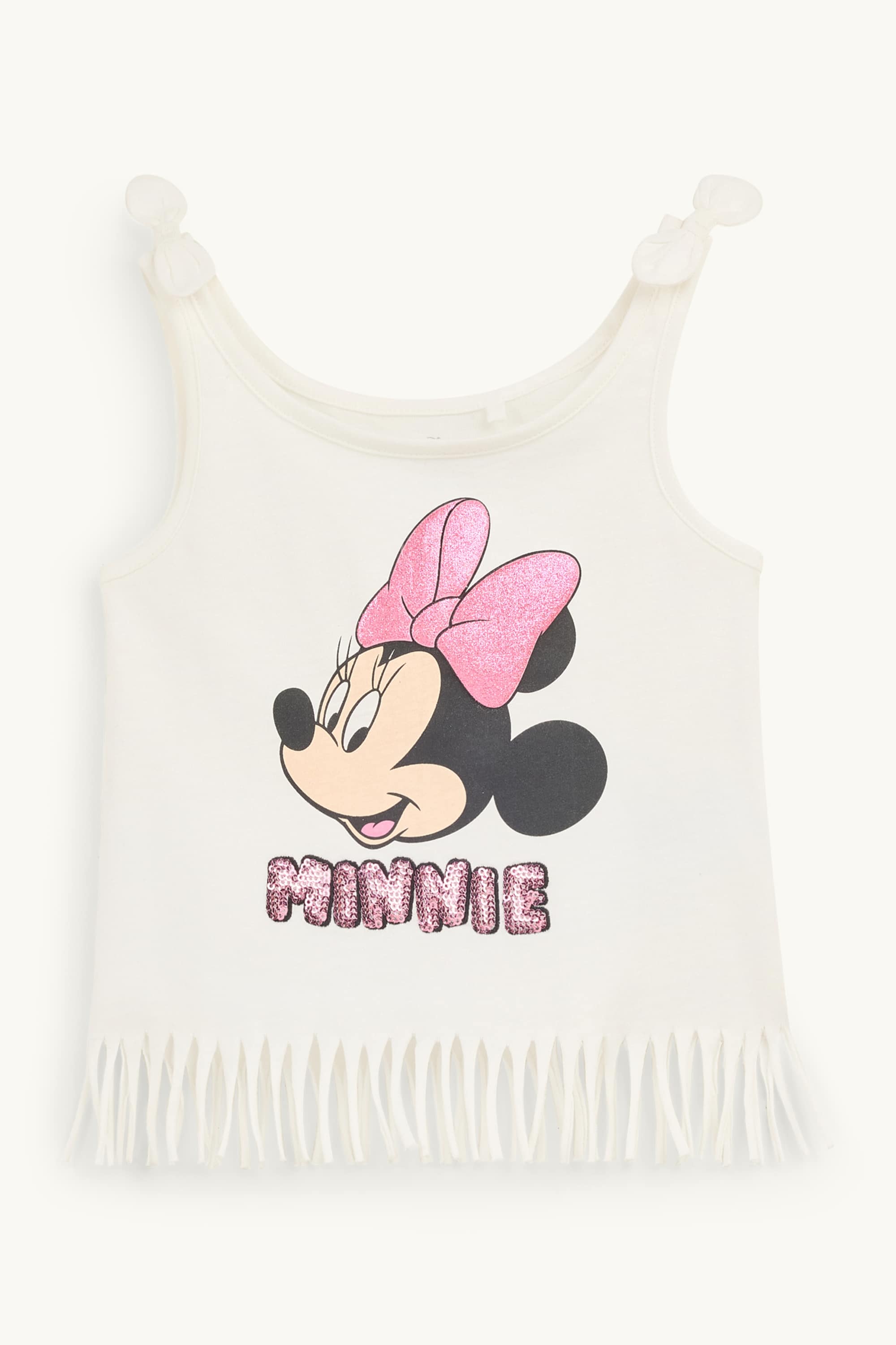 Minnie Mouse - top - shiny white