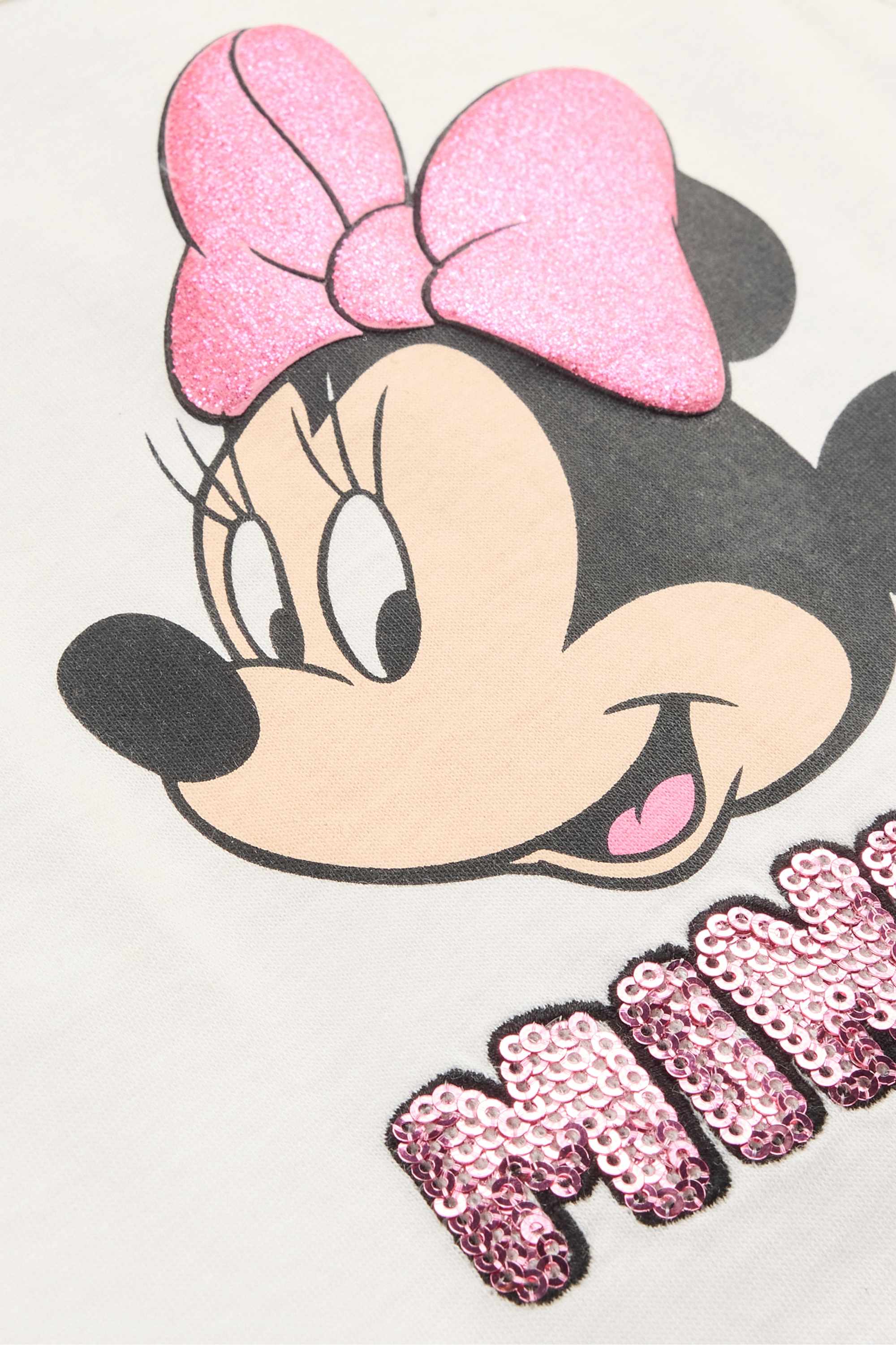 Minnie Mouse - top - shiny white