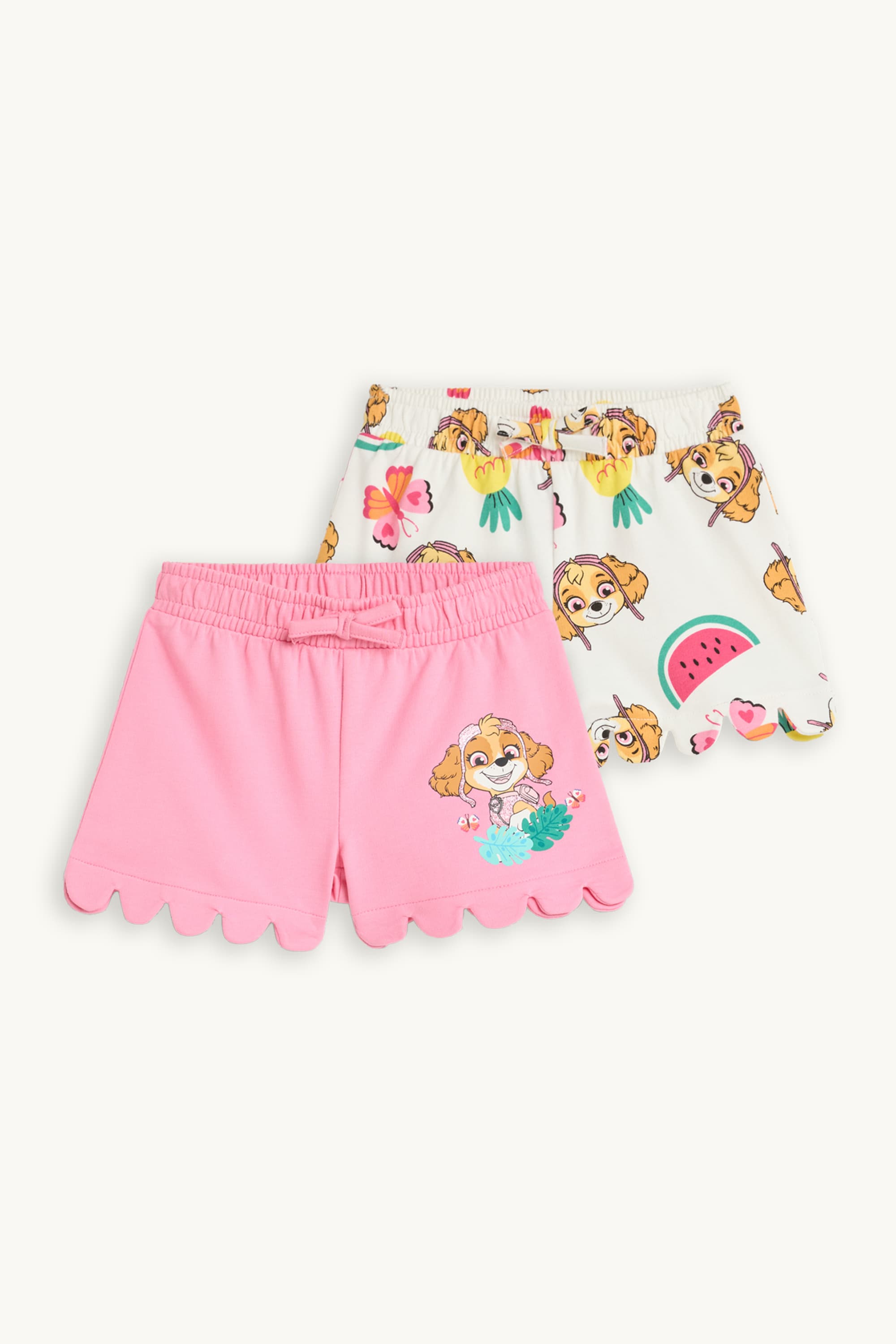Multipack of 2 - PAW Patrol - Skye - shorts white / pink