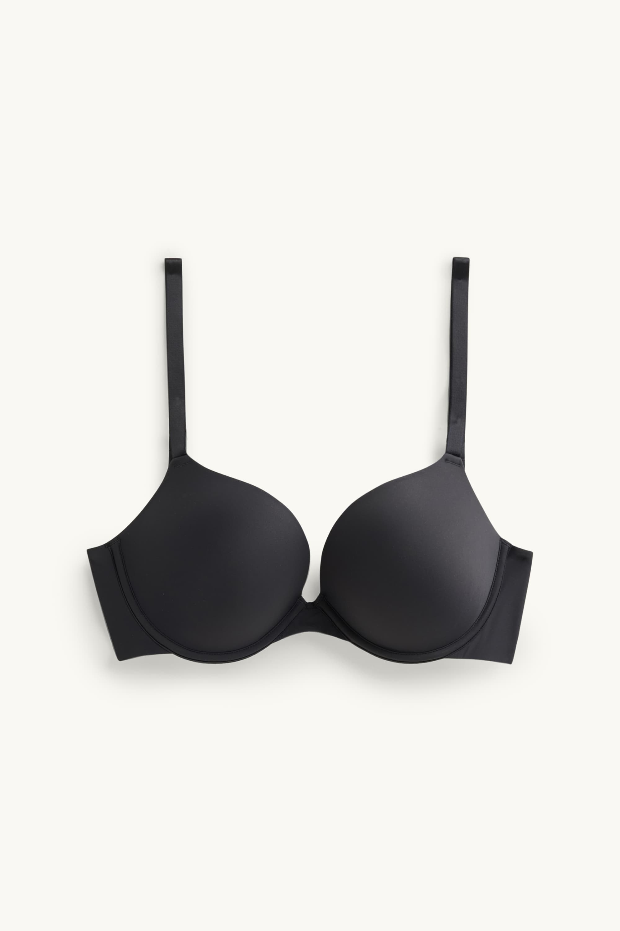 Underwire bra - PLUNGE - push-up - padded -LYCRA® black