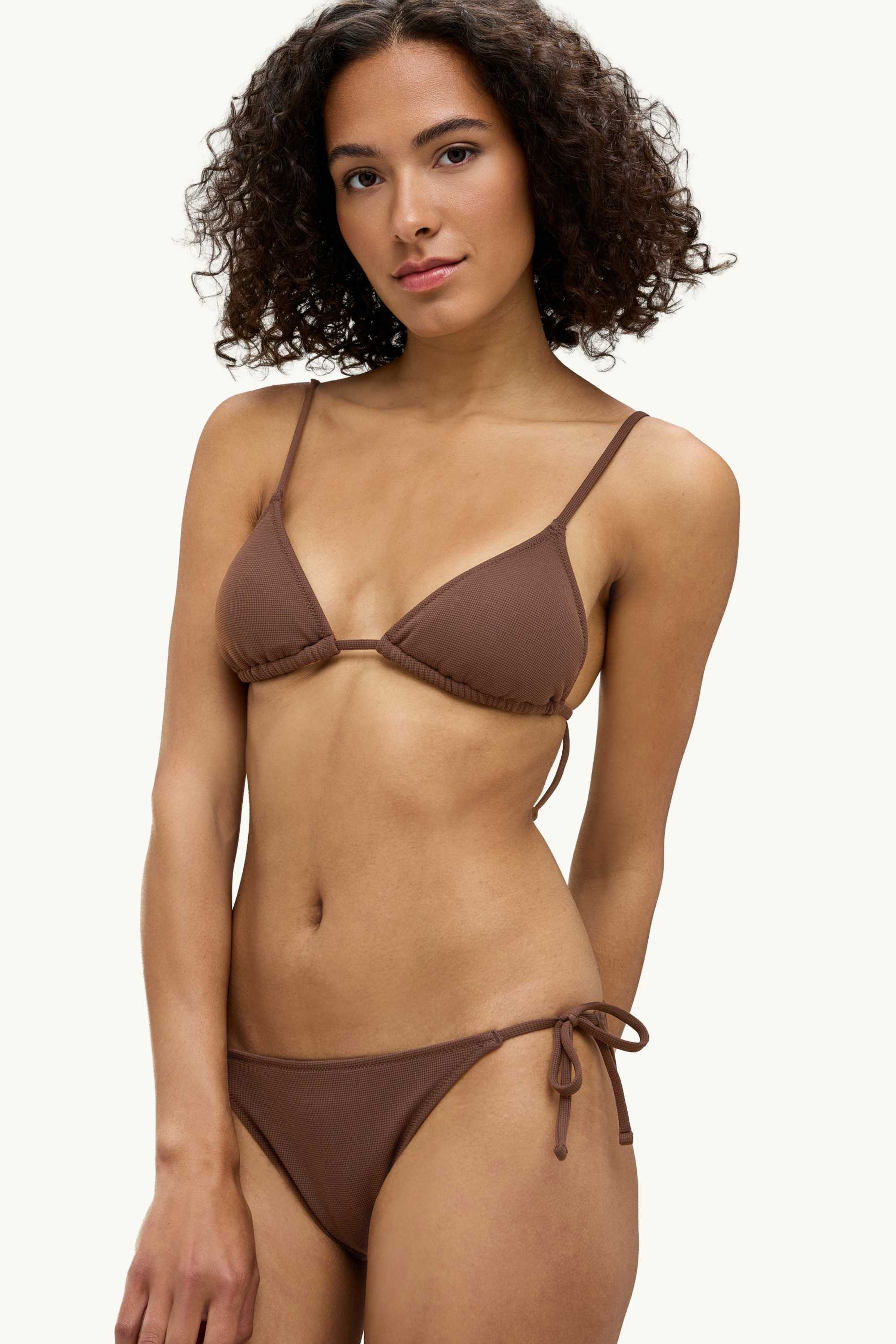 Bikini bottoms - low rise - LYCRA® XTRA LIFE™ brown