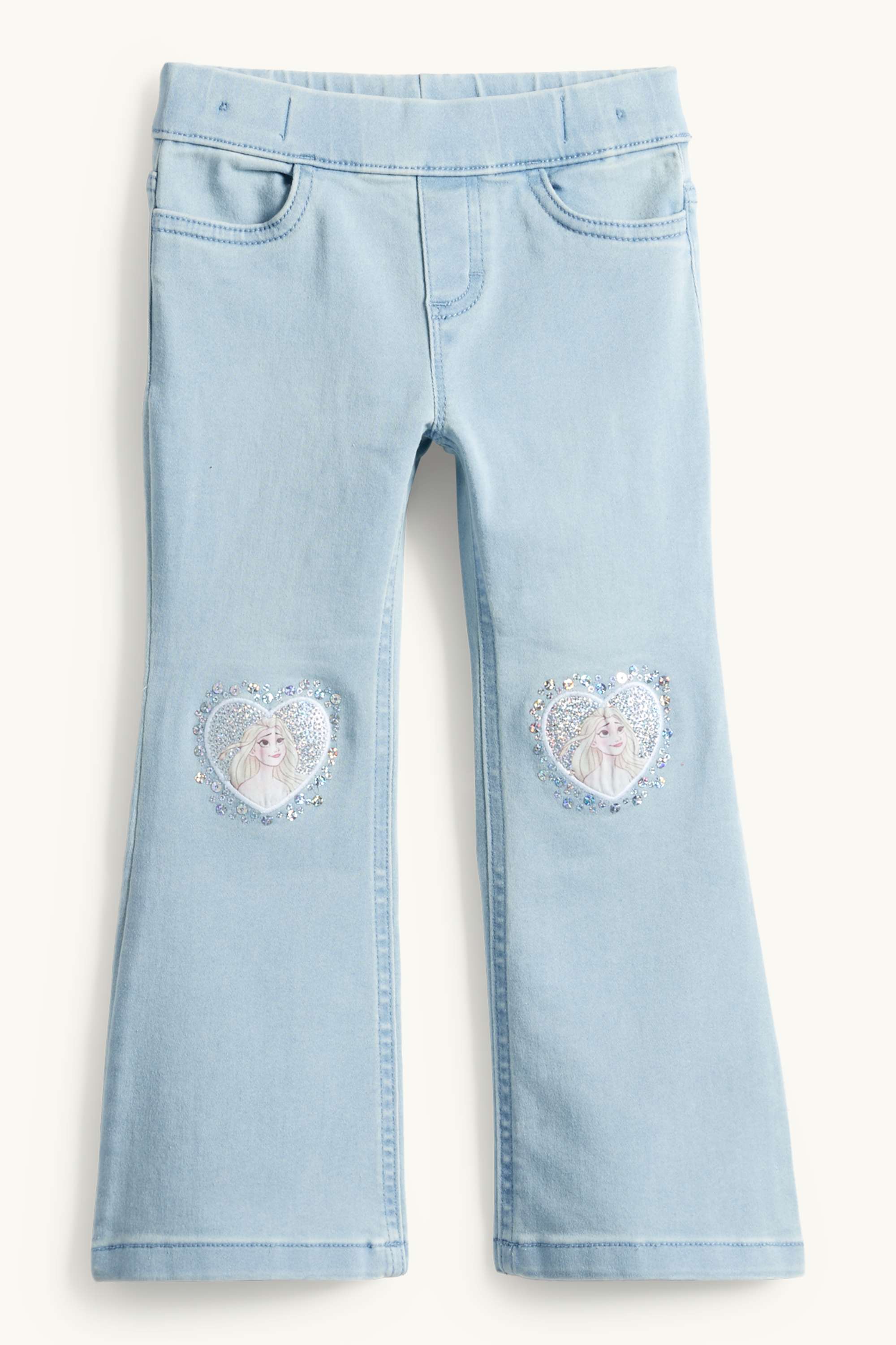 Frozen - flared jeans - shiny light blue