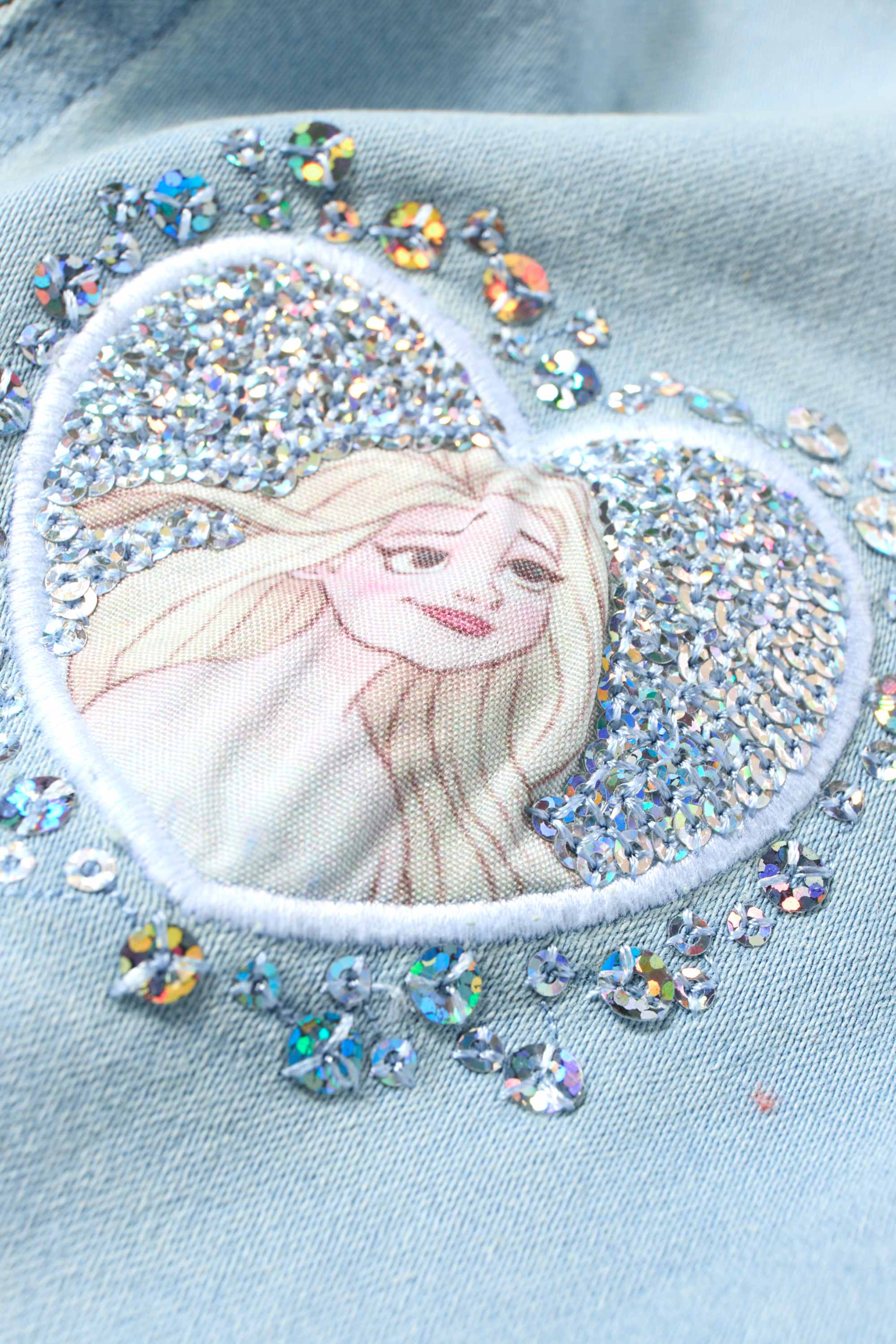 Frozen - flared jeans - shiny light blue