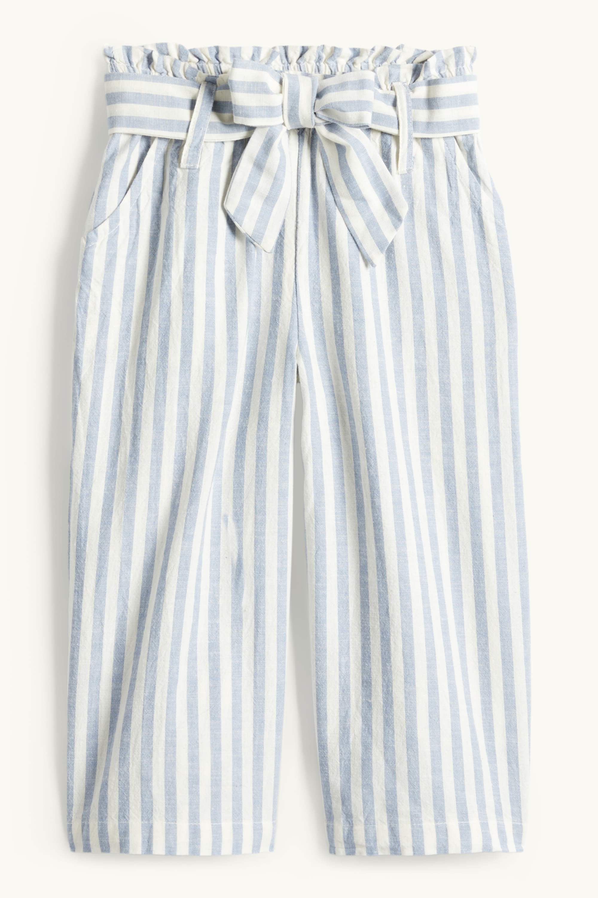 Cloth trousers - striped blue / creme