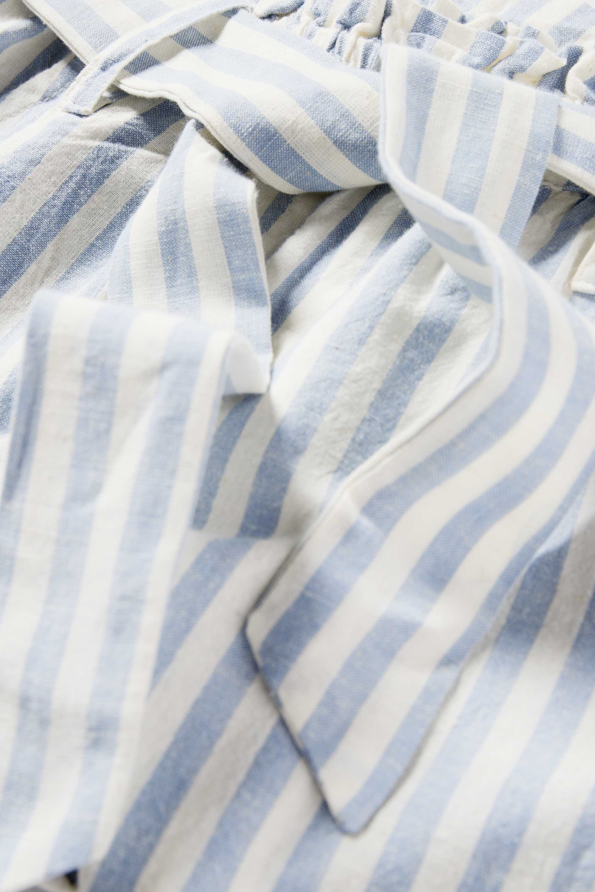 Cloth trousers - striped blue / creme