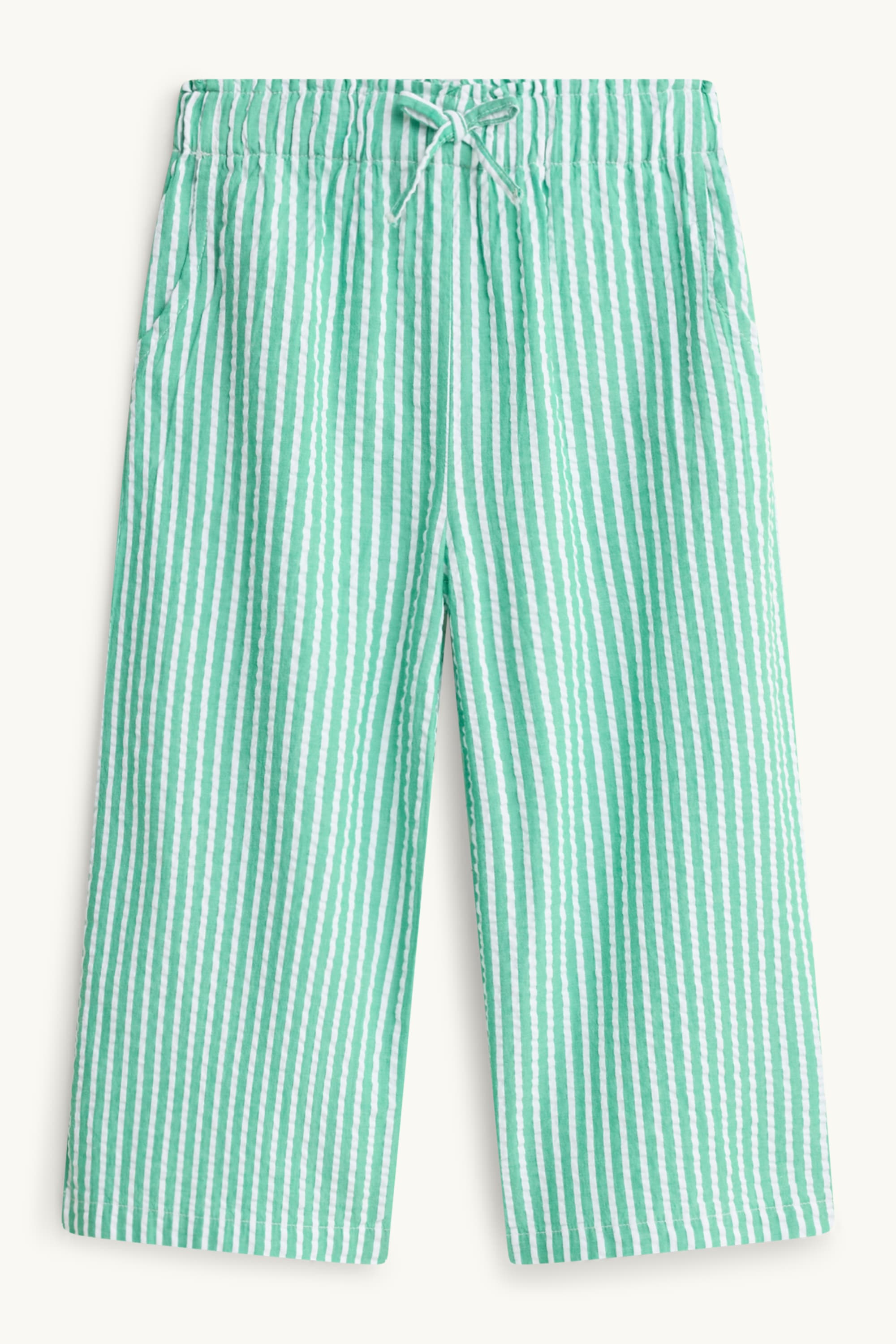 Cloth trousers - striped green