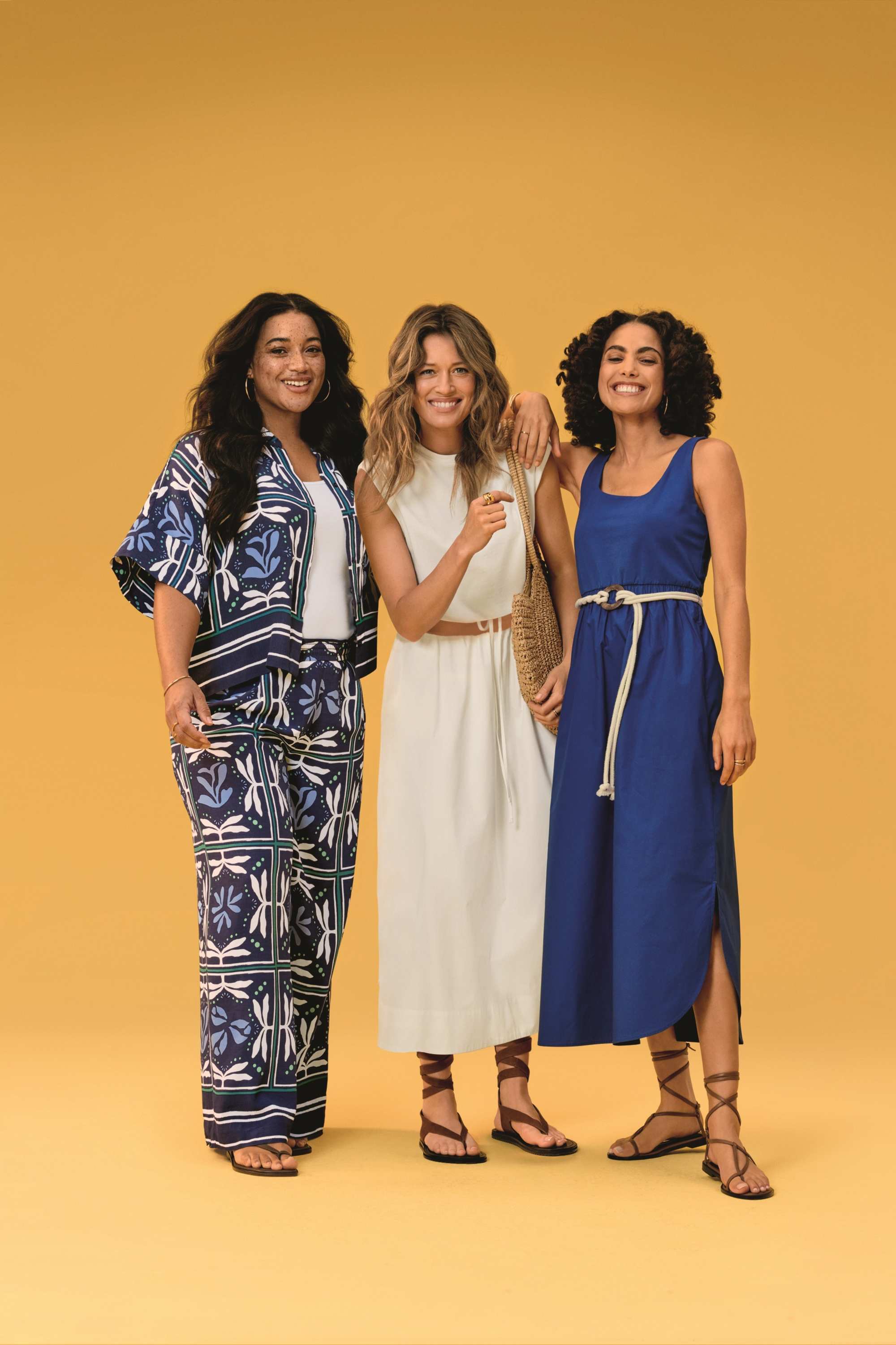 Fit & flare dress blue