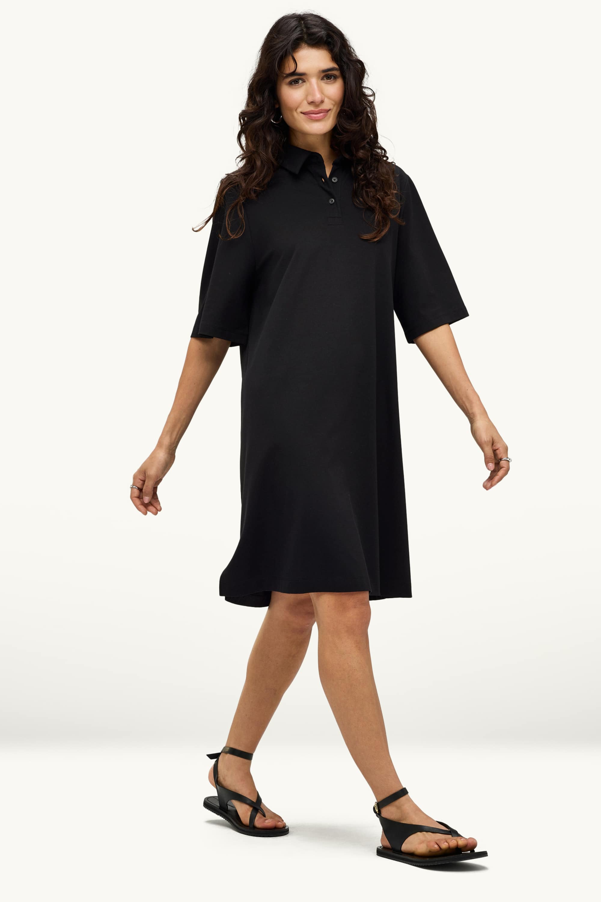 T-shirt dress black