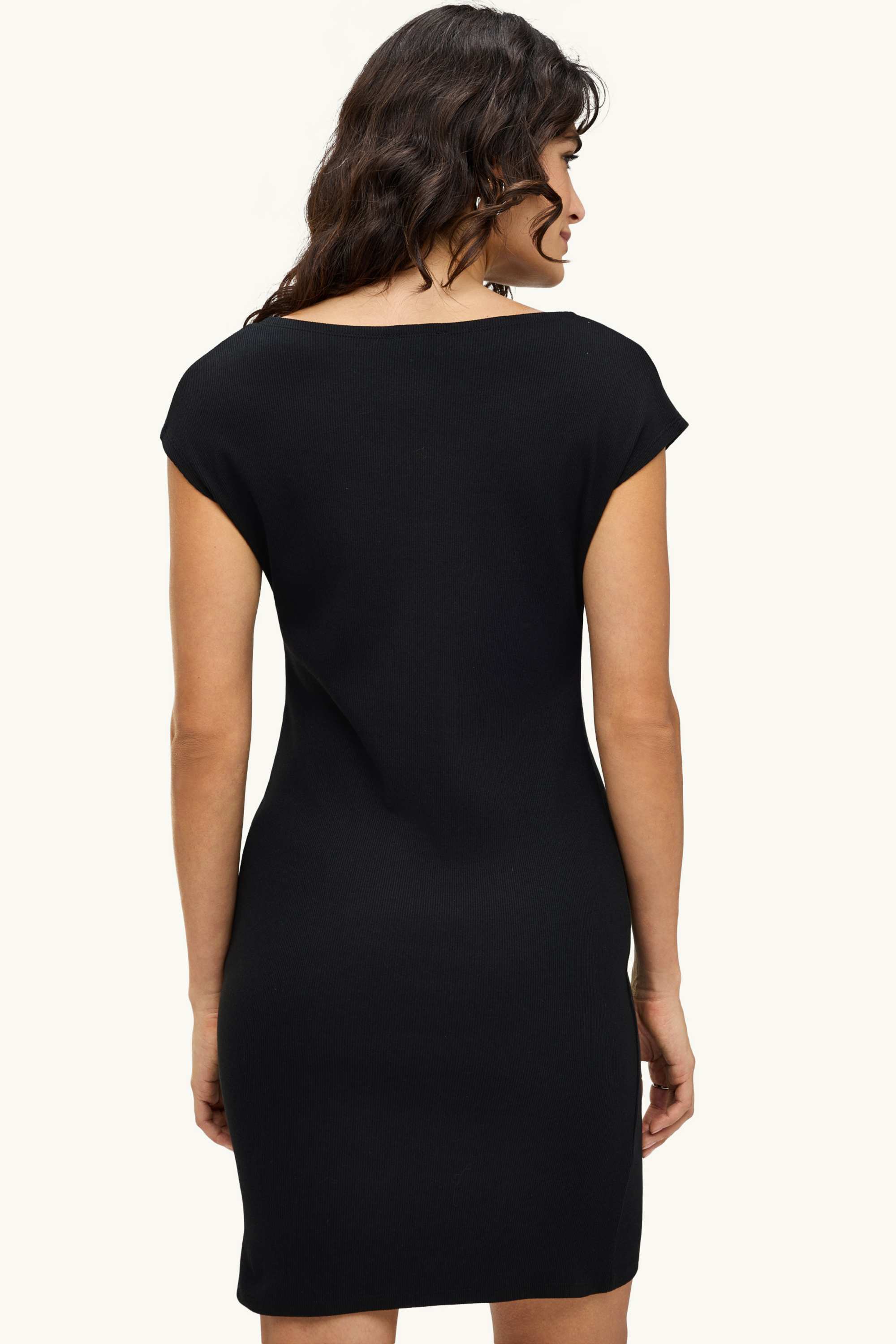 Bodycon dress - skinny rib black