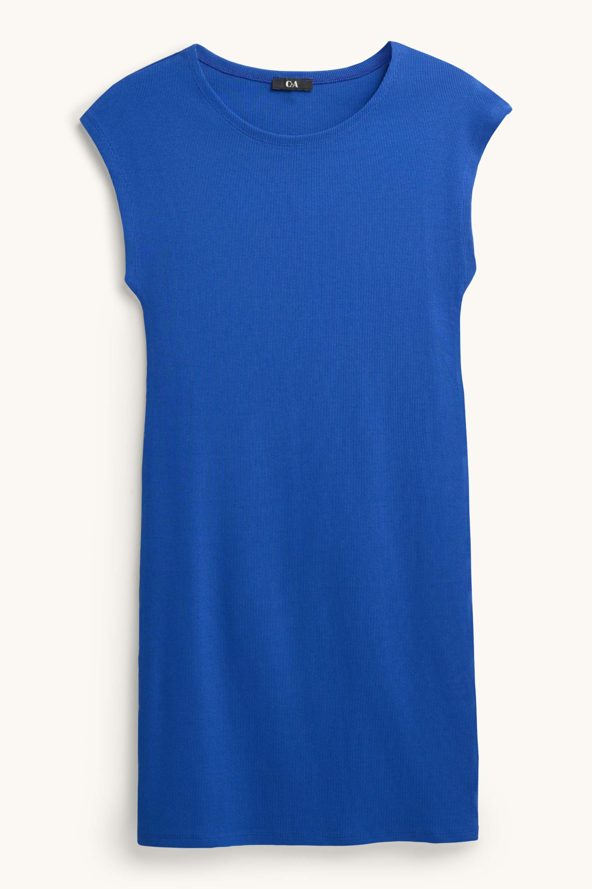 Bodycon dress - skinny rib blue