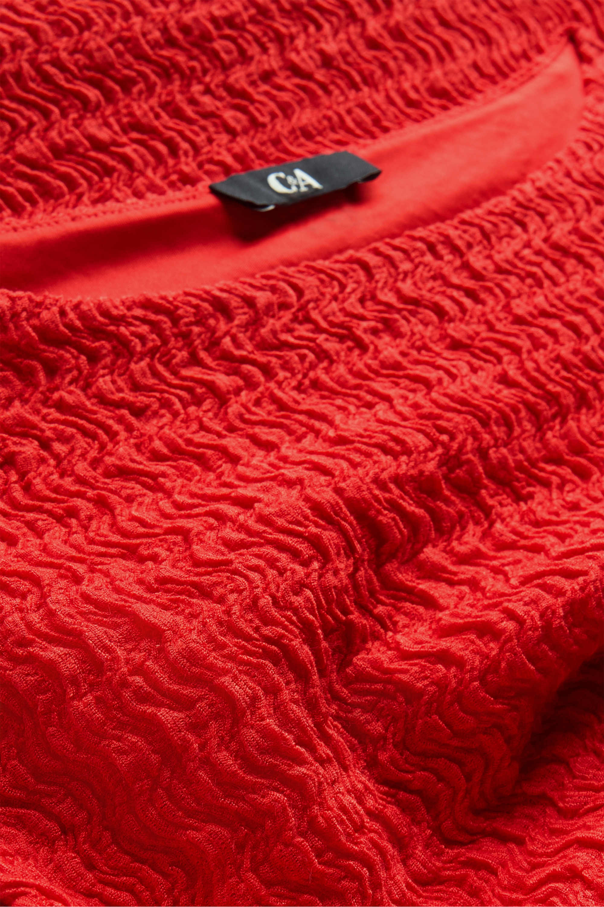 Bodycon dress - textured red