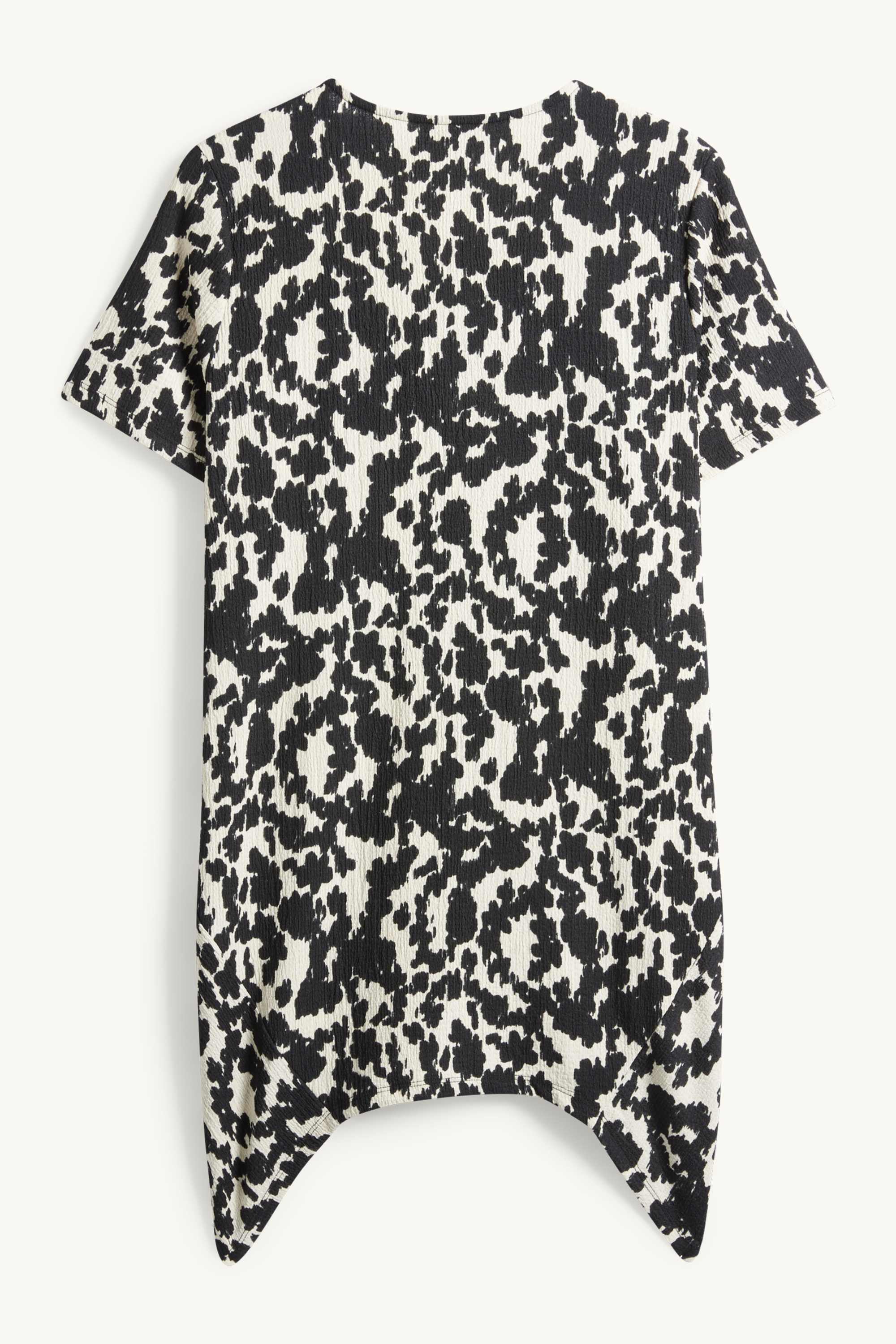 T-shirt - relaxed fit - patterned black / white