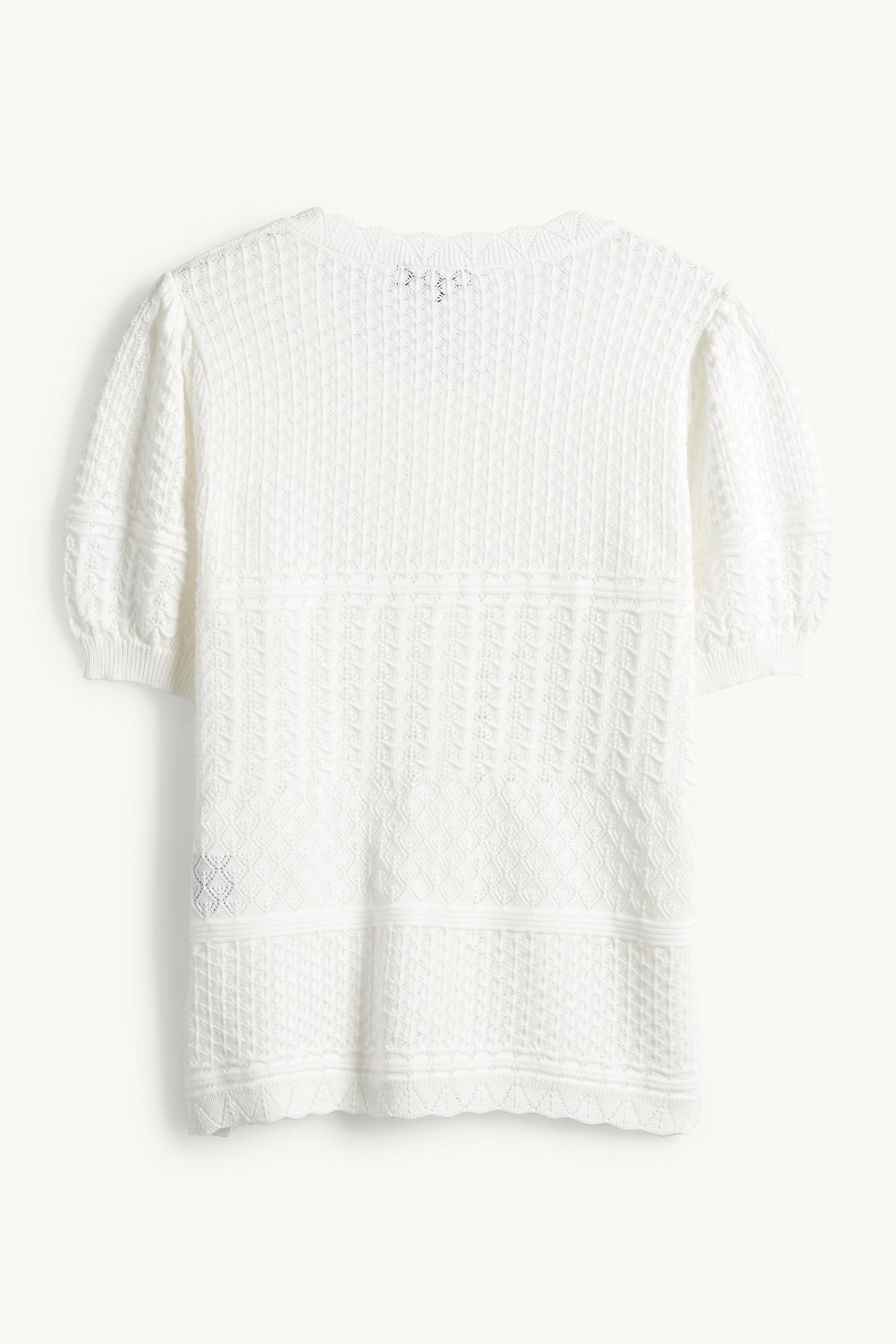Cardigan - textured white
