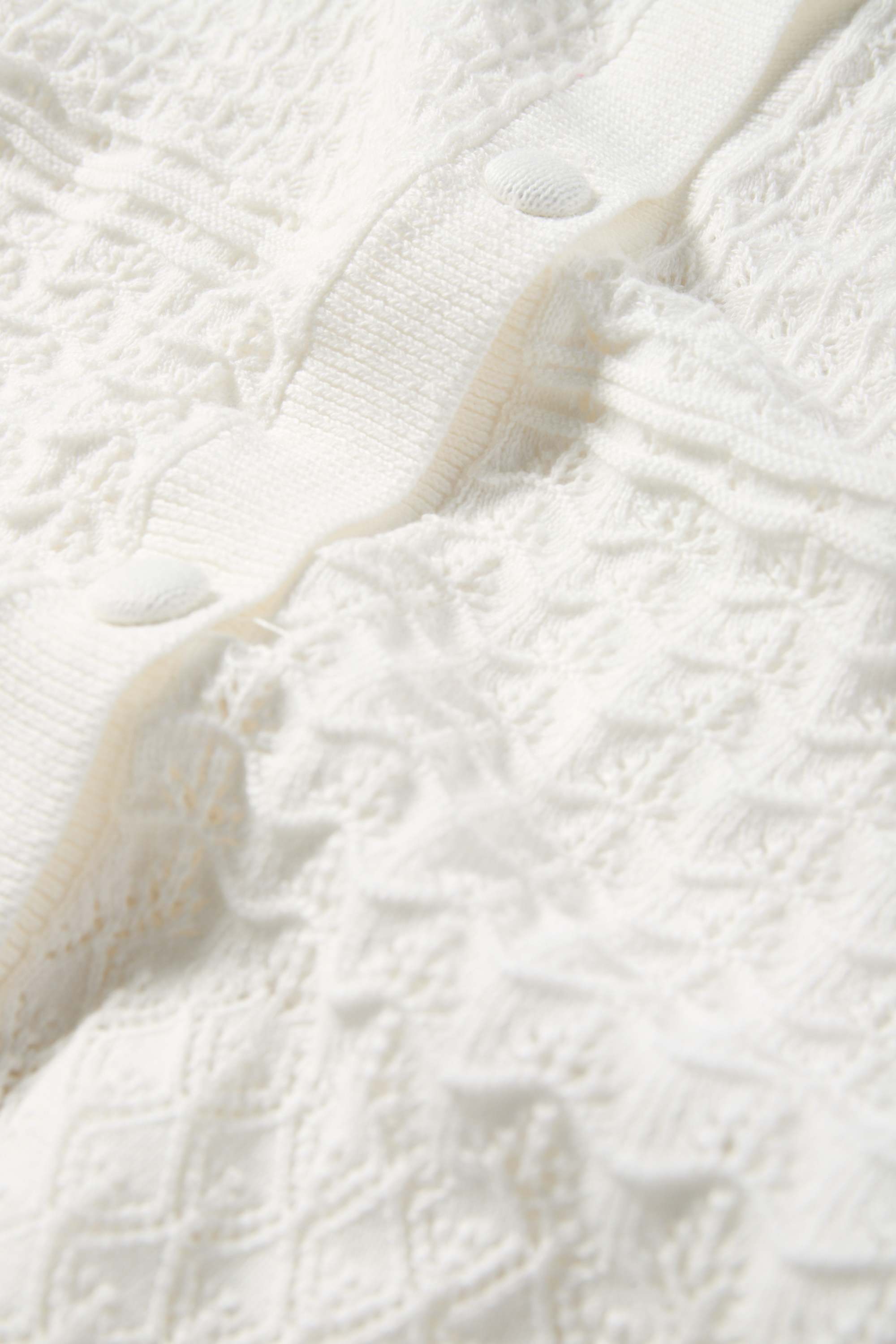 Cardigan - textured white