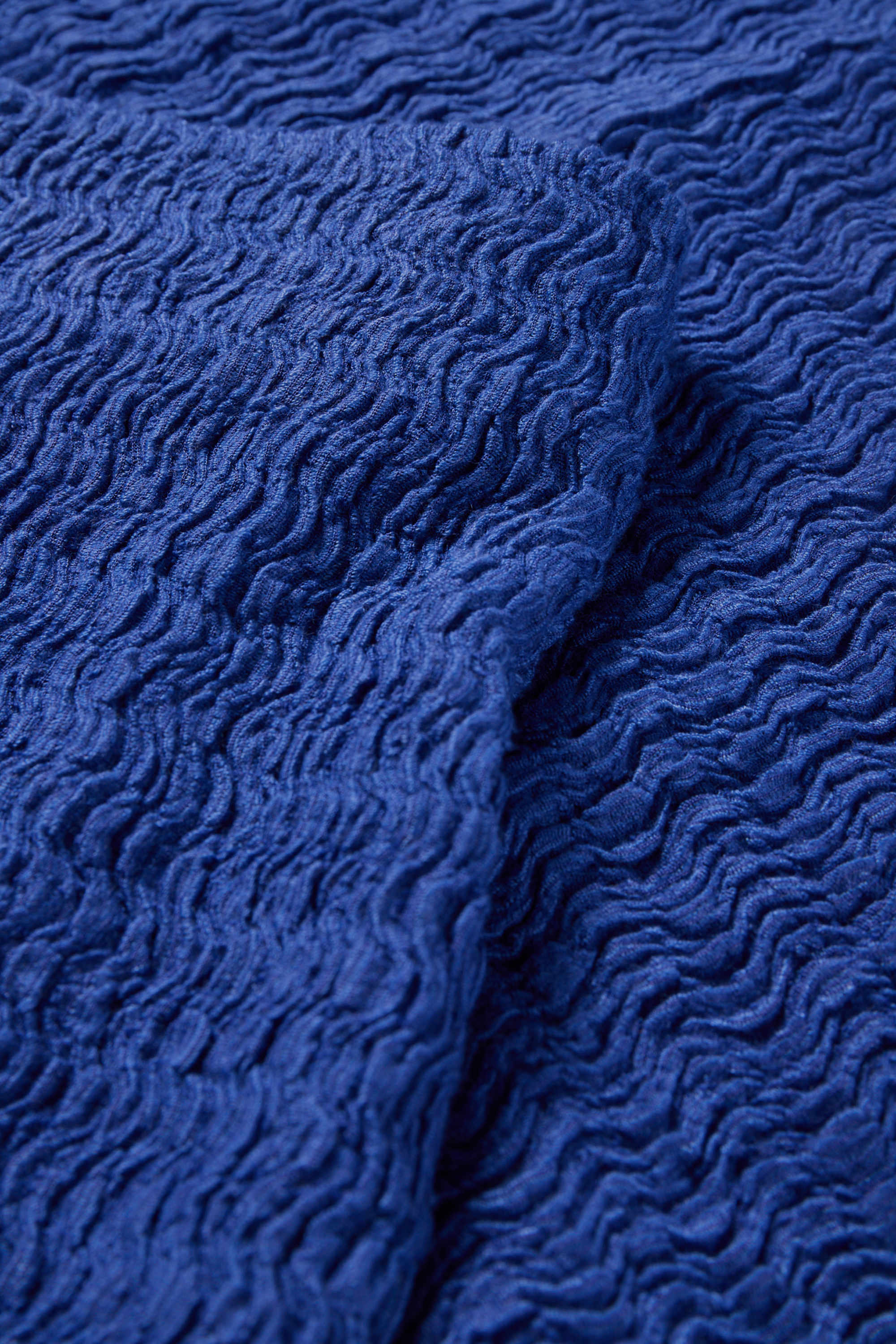 Skirt - textured dark blue