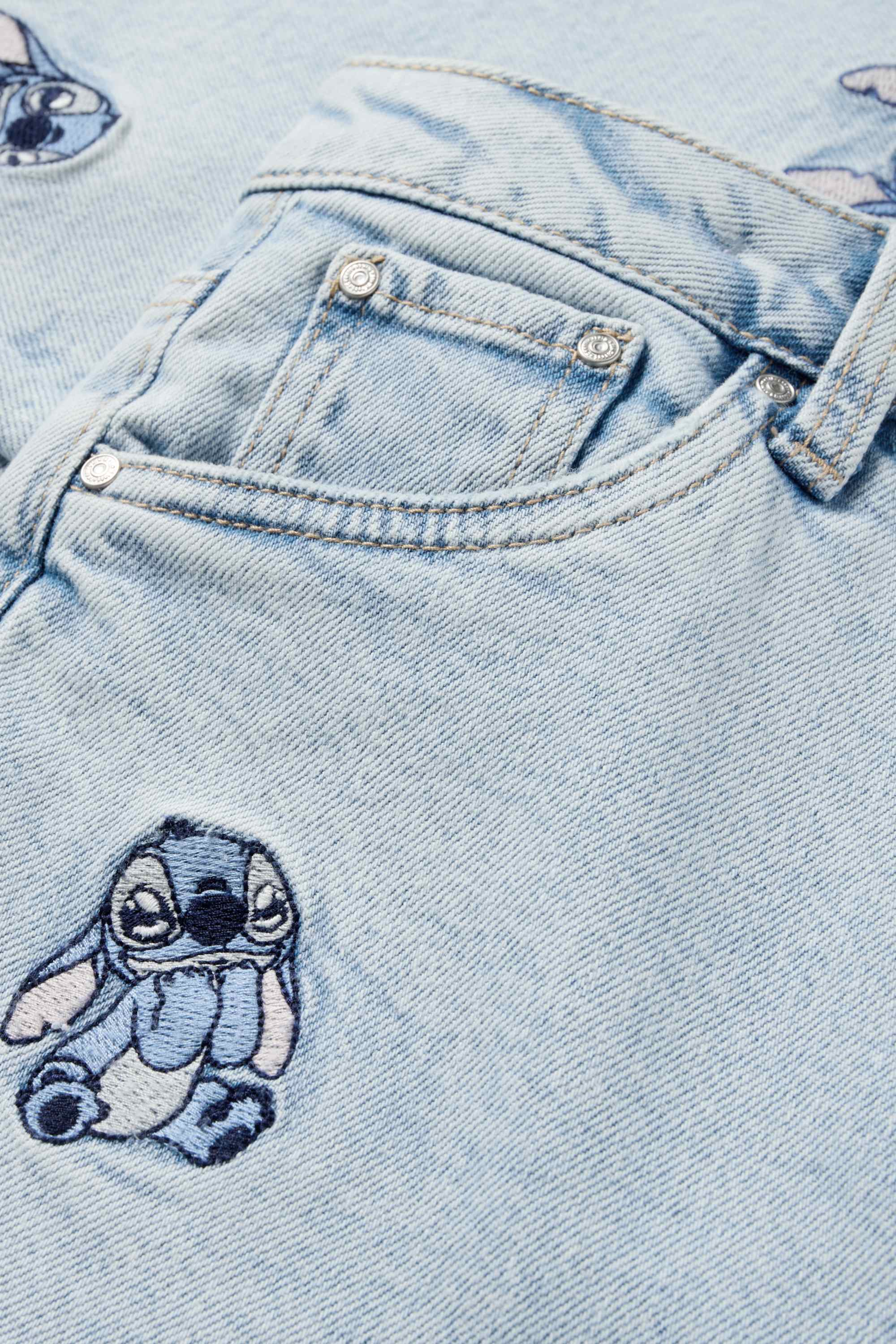 Lilo & Stitch - wide leg jeans denim-light blue