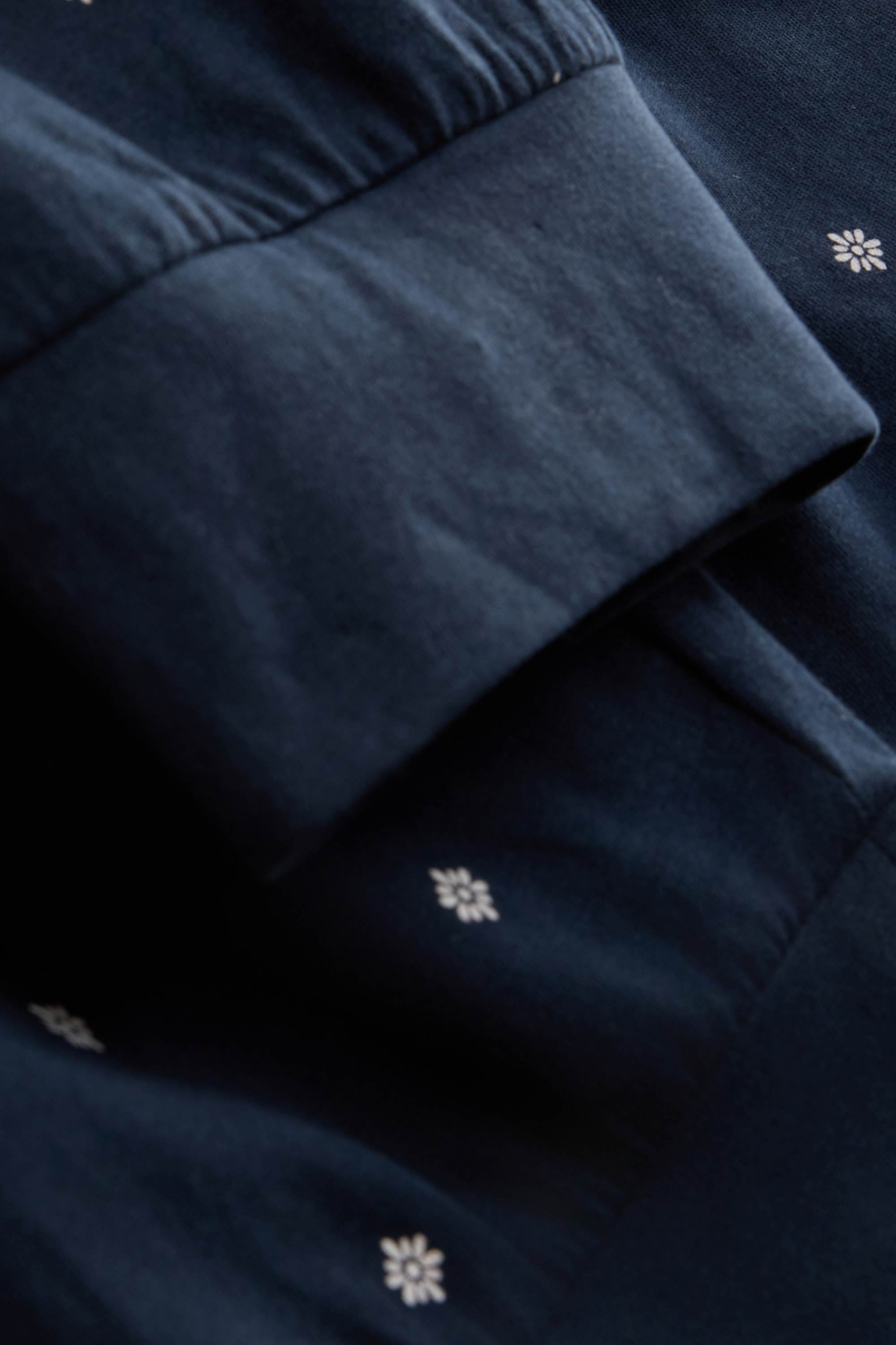 Pyjama bottoms - floral dark blue