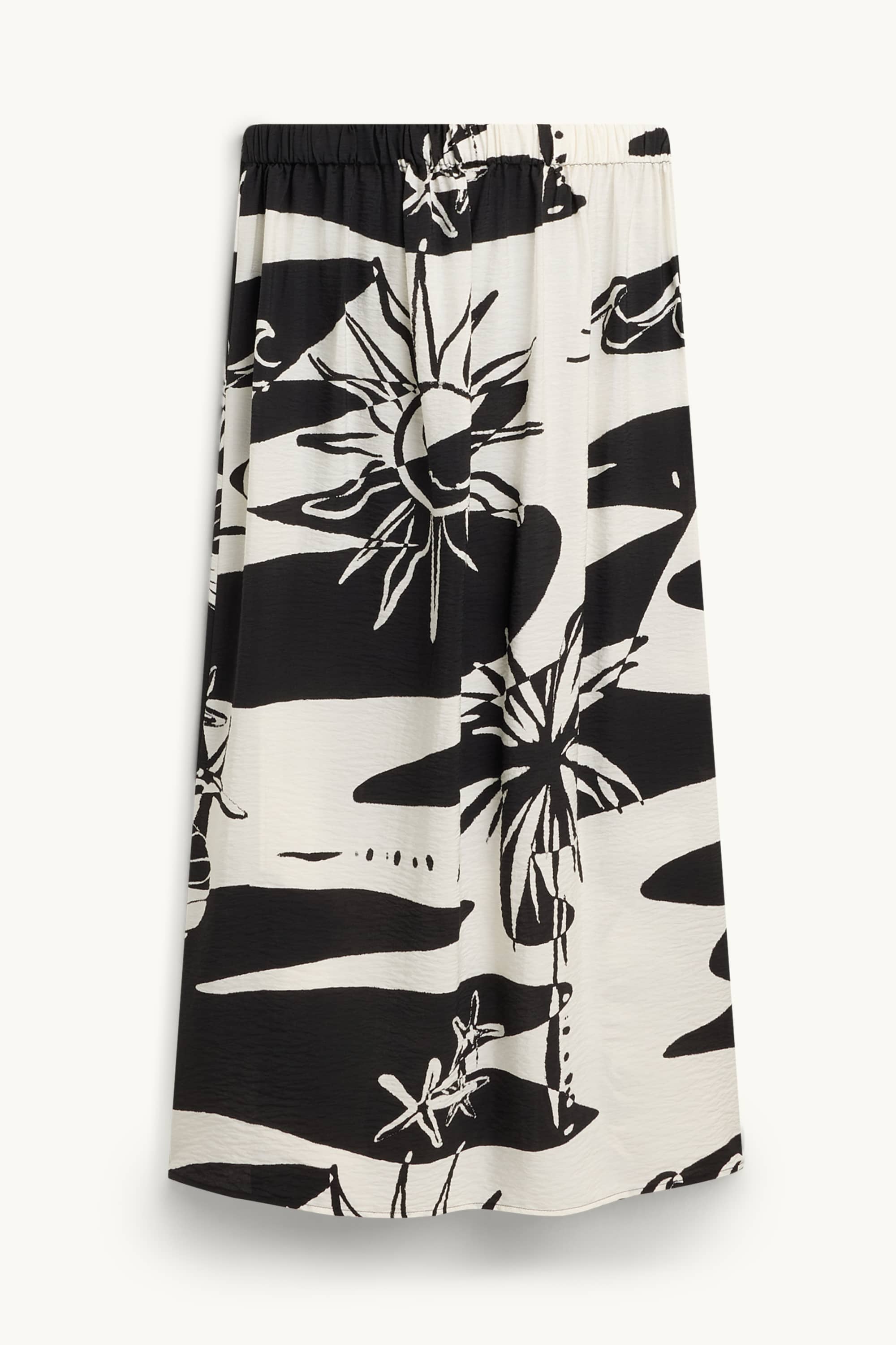 Sarong - patterned - textured white / black